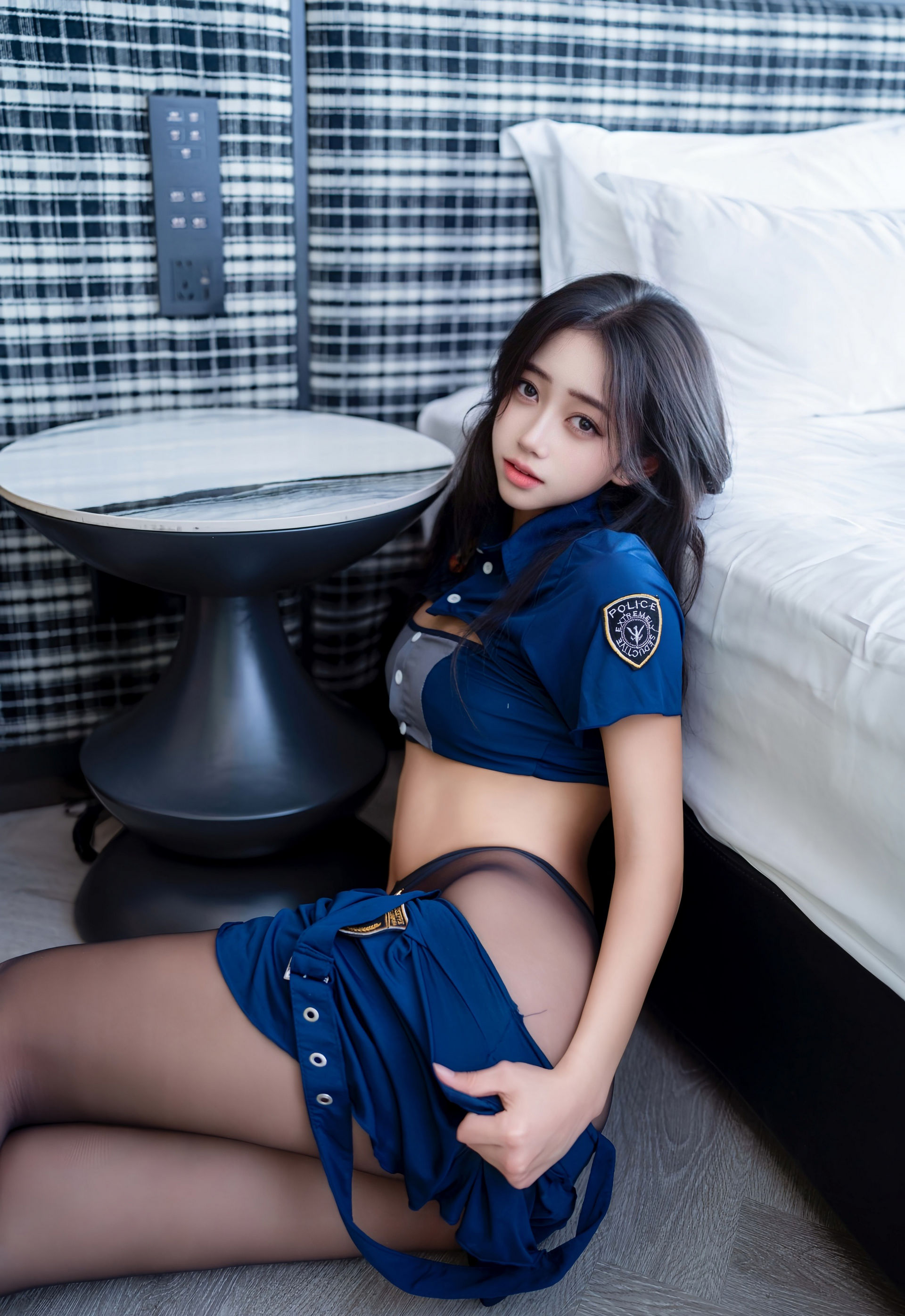 [XINGYAN星颜社] 2026.01.28 VOL.458 时安安 蓝色制服 魅惑黑丝 性感写真 [75+1P] 第 40 张