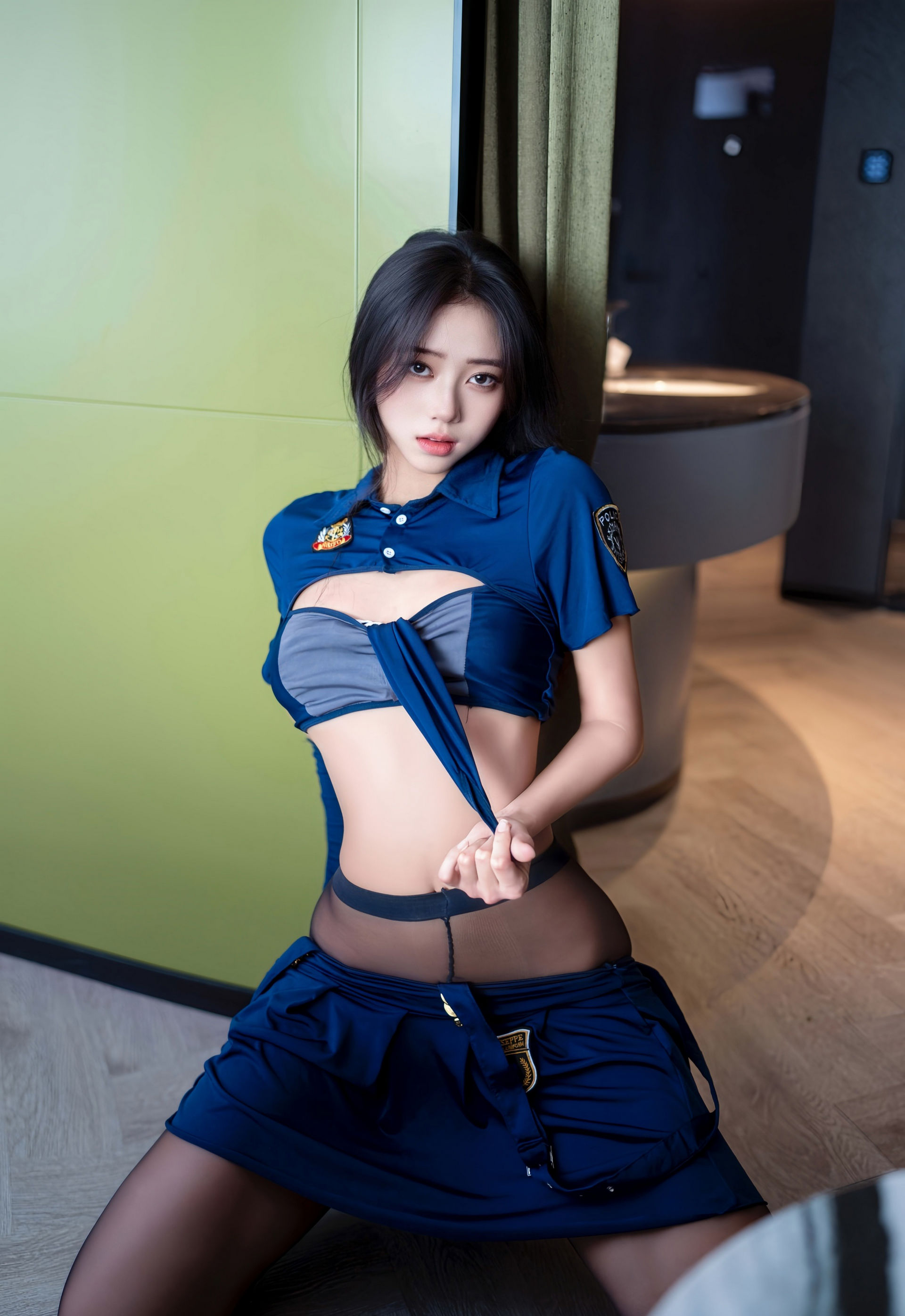 [XINGYAN星颜社] 2026.01.28 VOL.458 时安安 蓝色制服 魅惑黑丝 性感写真 [75+1P] 第 47 张