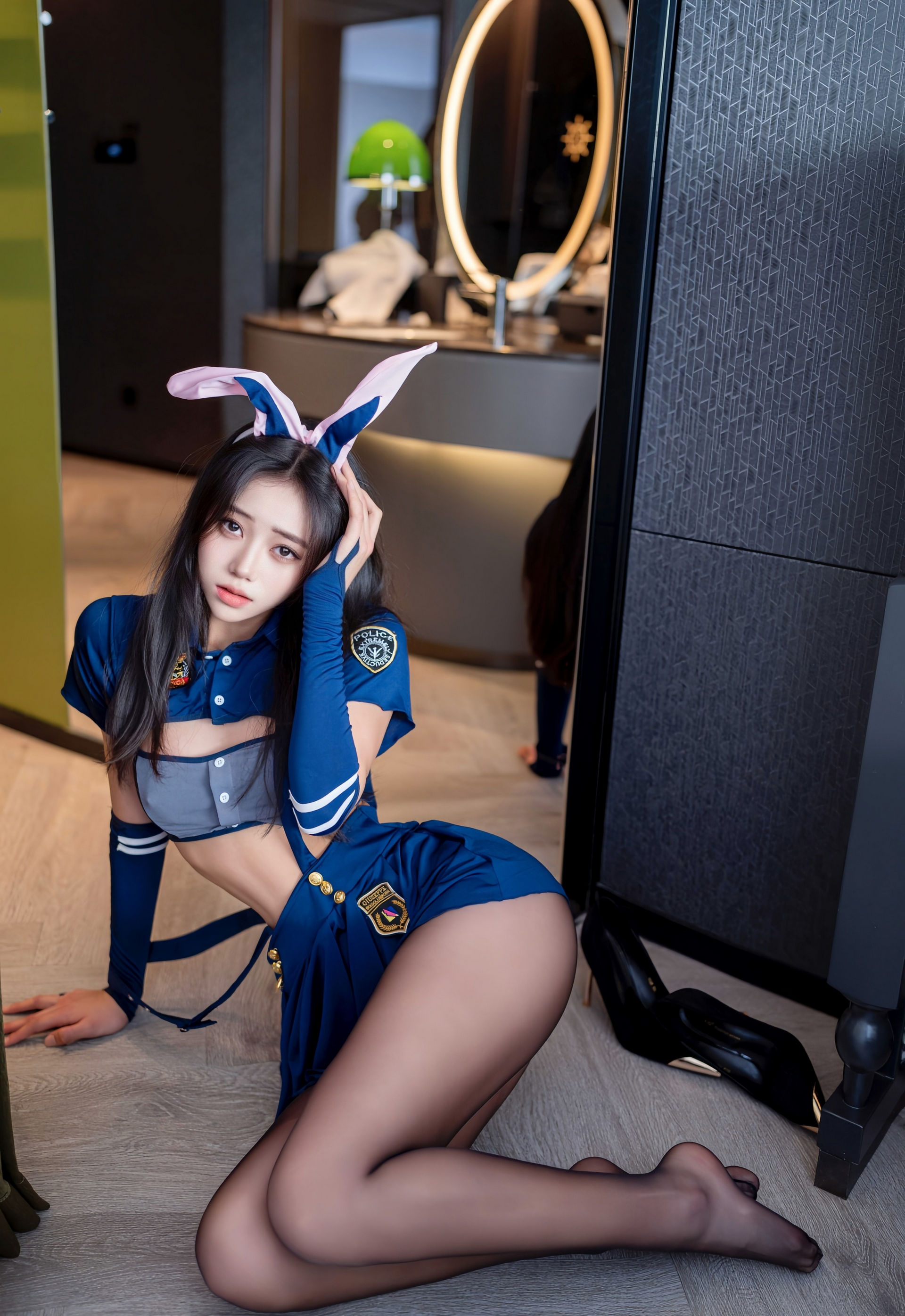 [XINGYAN星颜社] 2026.01.28 VOL.458 时安安 蓝色制服 魅惑黑丝 性感写真 [75+1P] 第 64 张