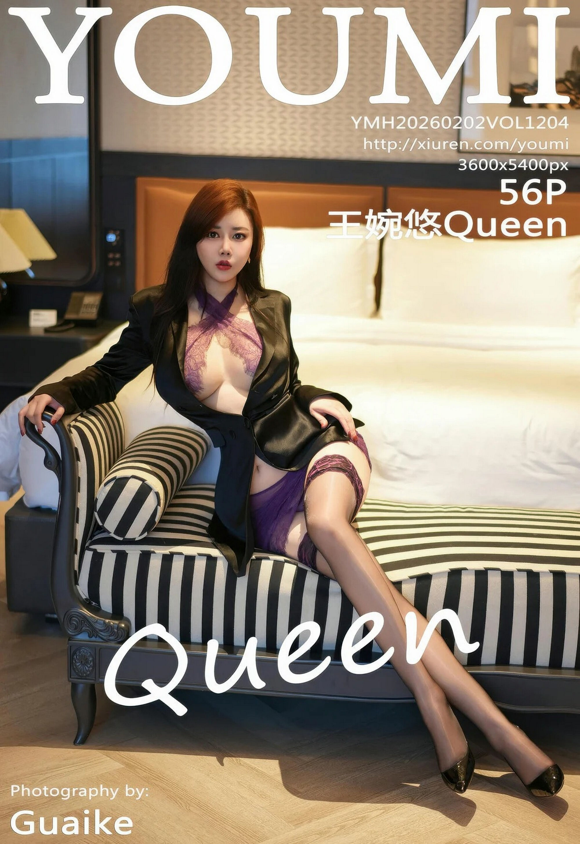 [YOUMI尤蜜荟] 2026.02.02 VOL.1204 王婉悠Queen 紫色情趣服饰 性感写真 [56+1P] 第 57 张