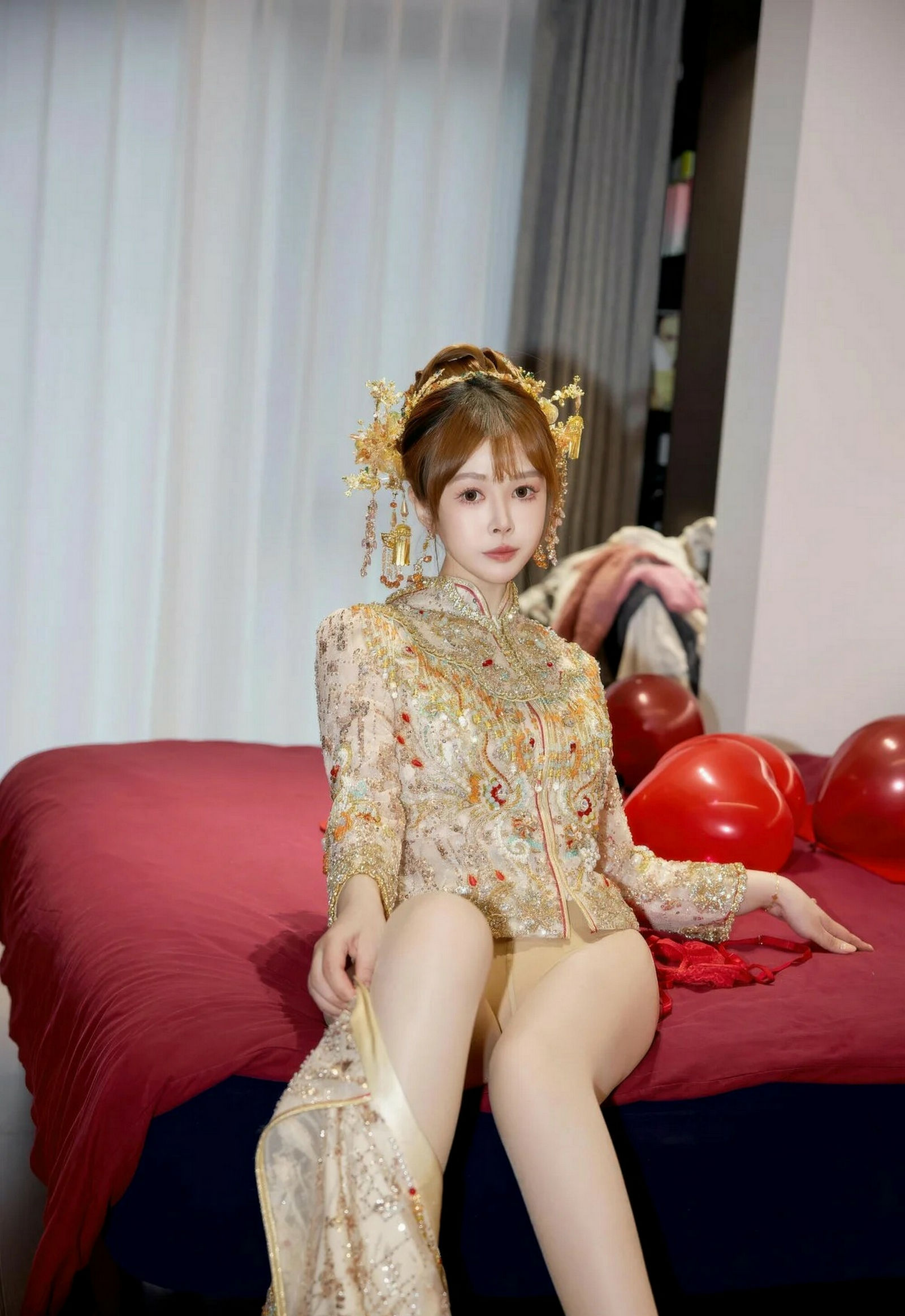 [XiuRen秀人网] 2026.02.04 No.11317 Evelyn 秀禾服饰 肉色丝袜 性感写真 [63+1P] 第 38 张