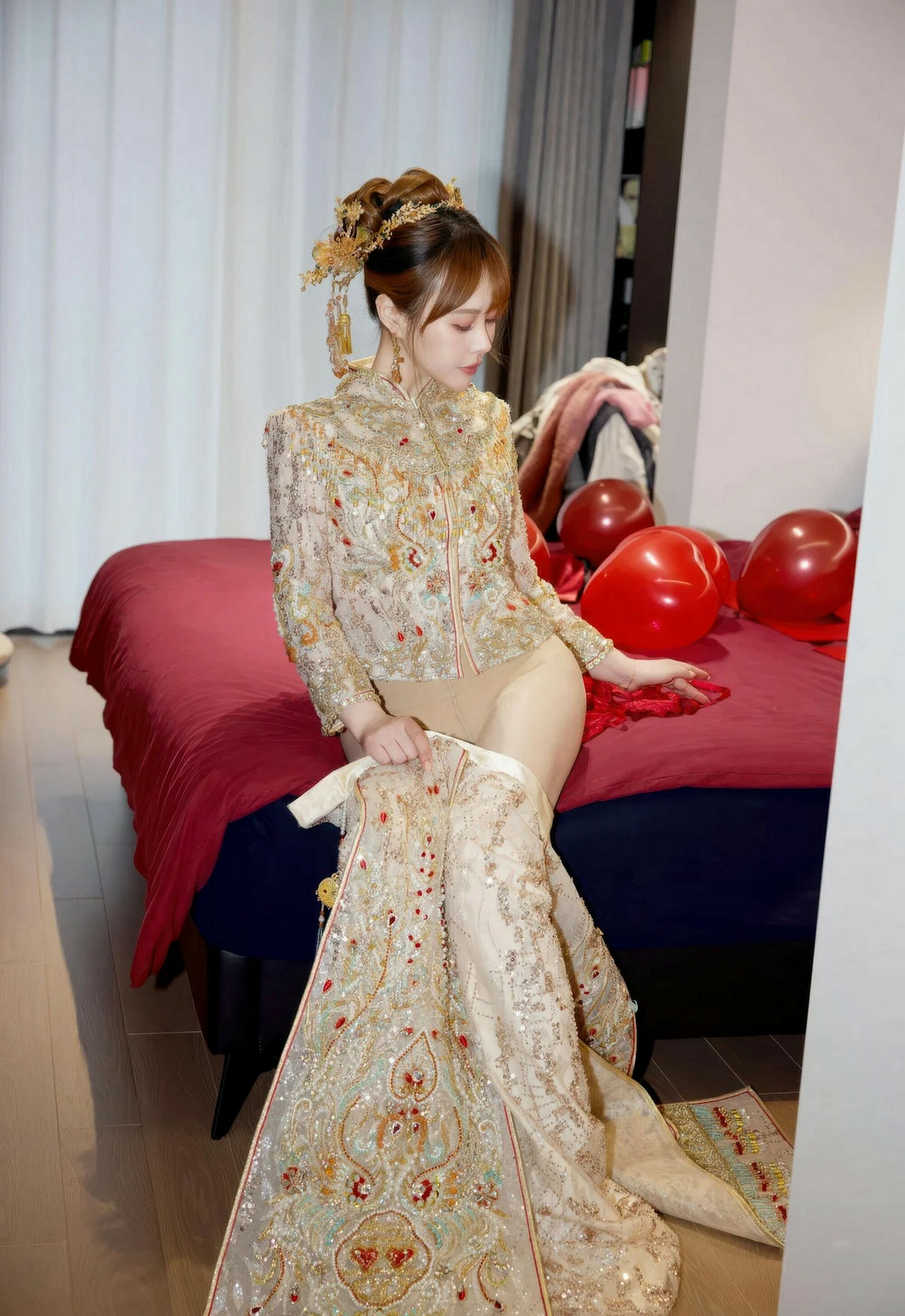 [XiuRen秀人网] 2026.02.04 No.11317 Evelyn 秀禾服饰 肉色丝袜 性感写真 [63+1P] 第 41 张