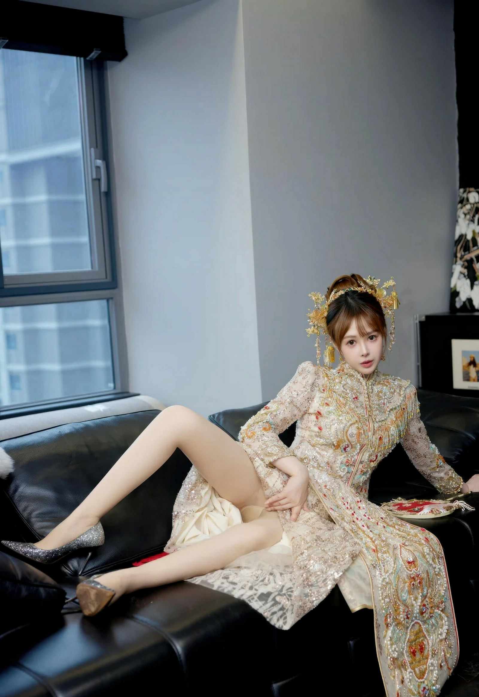 [XiuRen秀人网] 2026.02.04 No.11317 Evelyn 秀禾服饰 肉色丝袜 性感写真 [63+1P] 第 52 张