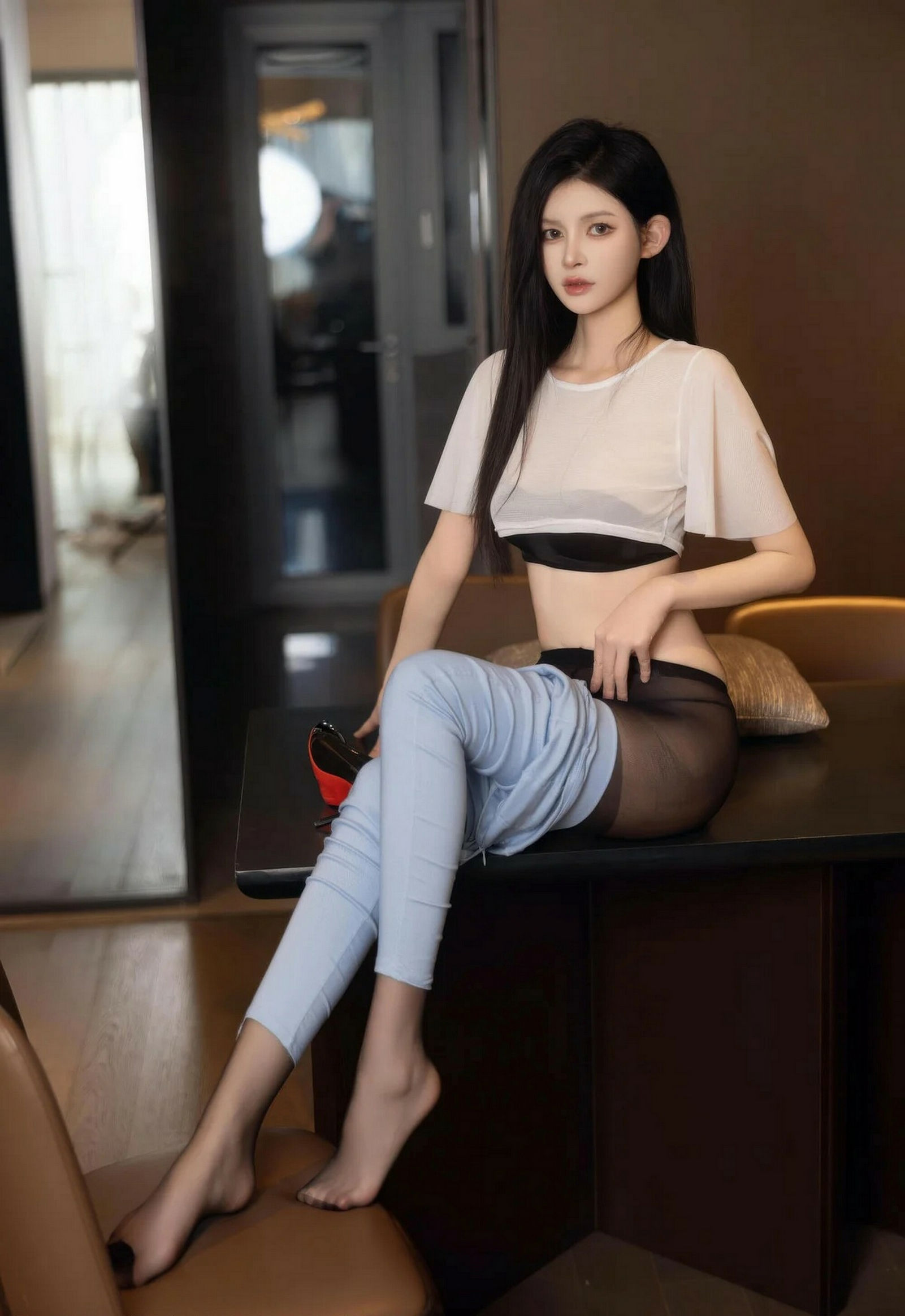 [XiuRen秀人网] 2026.02.04 No.11318 沈如斯 黑色情趣内衣 性感写真 [66+1P] 第 39 张