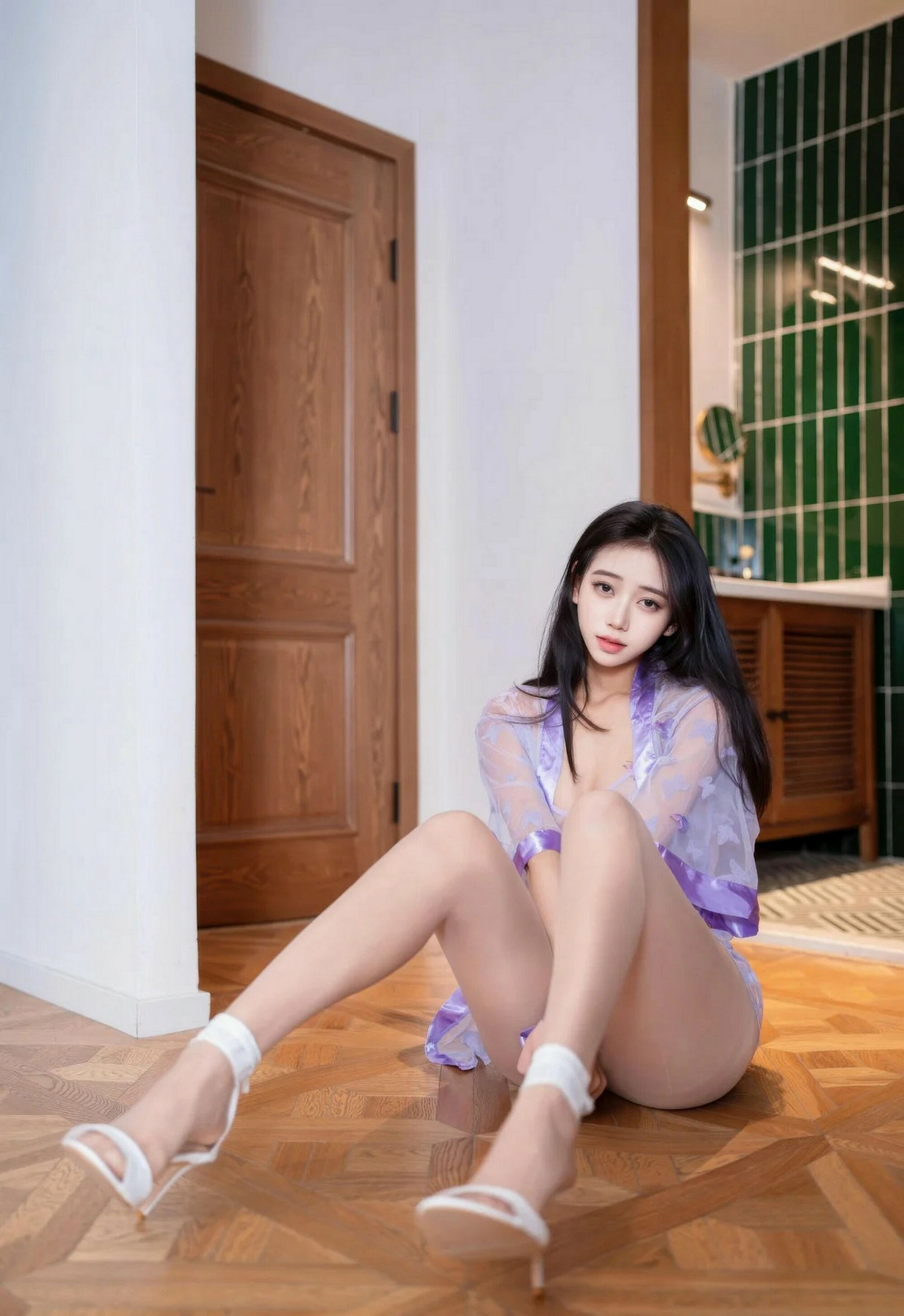 [XINGYAN星颜社] 2026.02.04 VOL.460 时安安 紫色情趣服饰 性感写真 [78+1P] 第 57 张