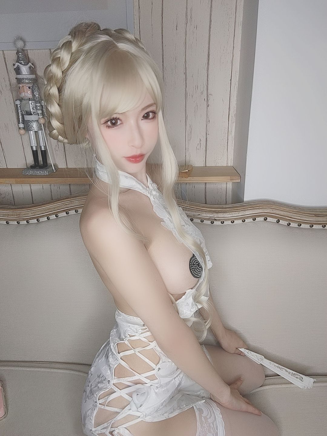 [COSPLAY] 清水由乃 金发旗袍 第 16 张
