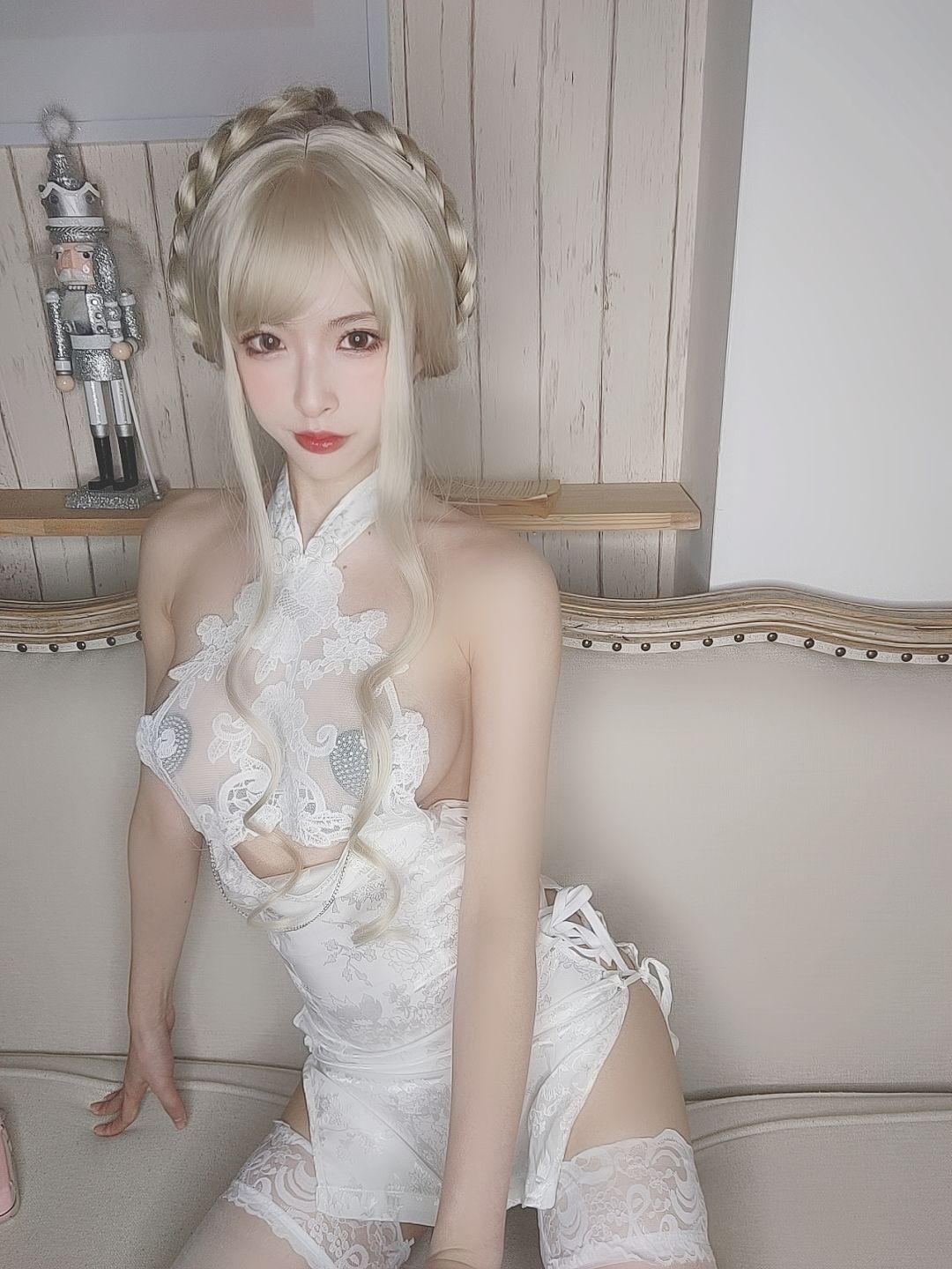 [COSPLAY] 清水由乃 金发旗袍 第 17 张