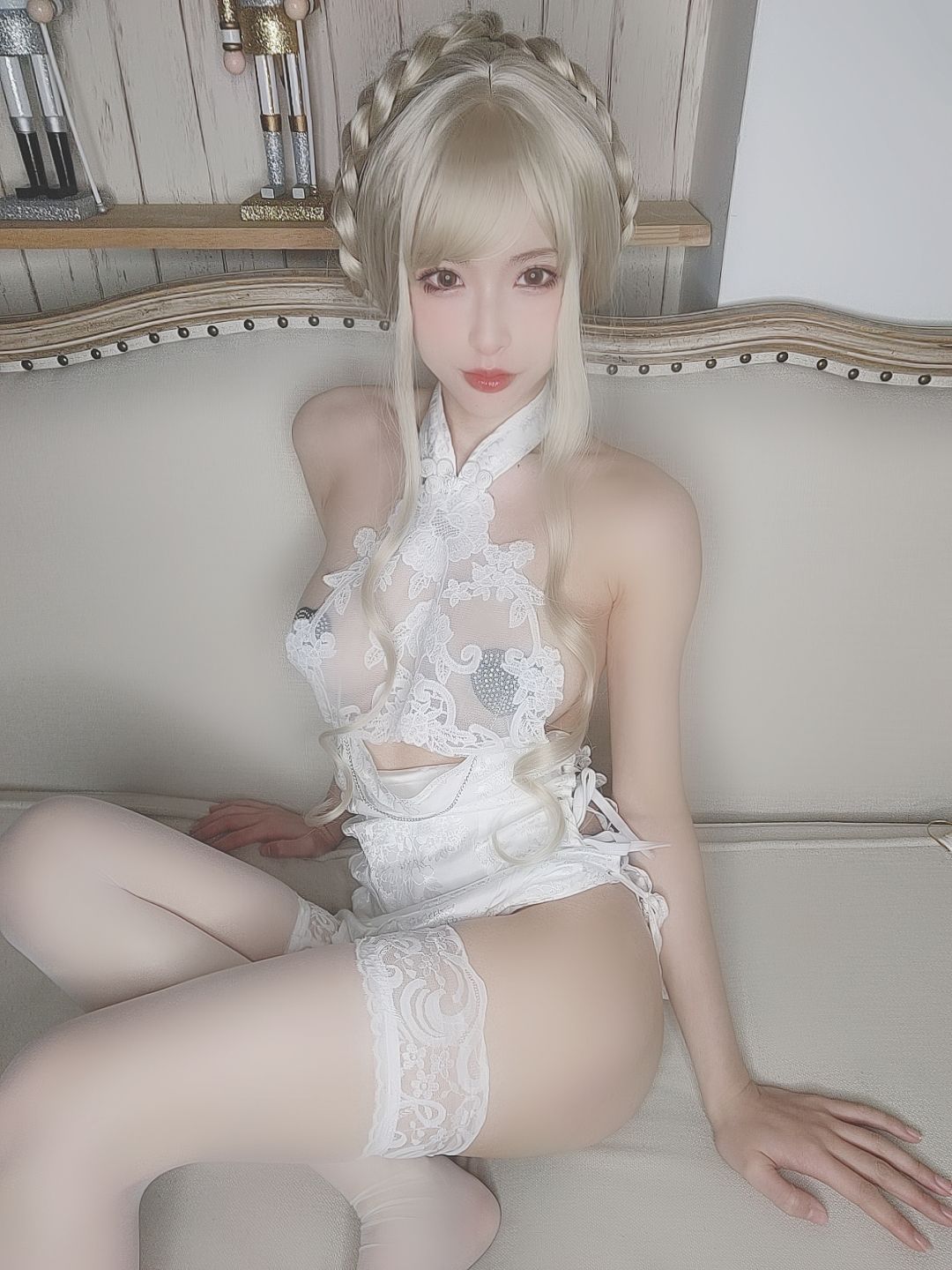 [COSPLAY] 清水由乃 金发旗袍 第 24 张