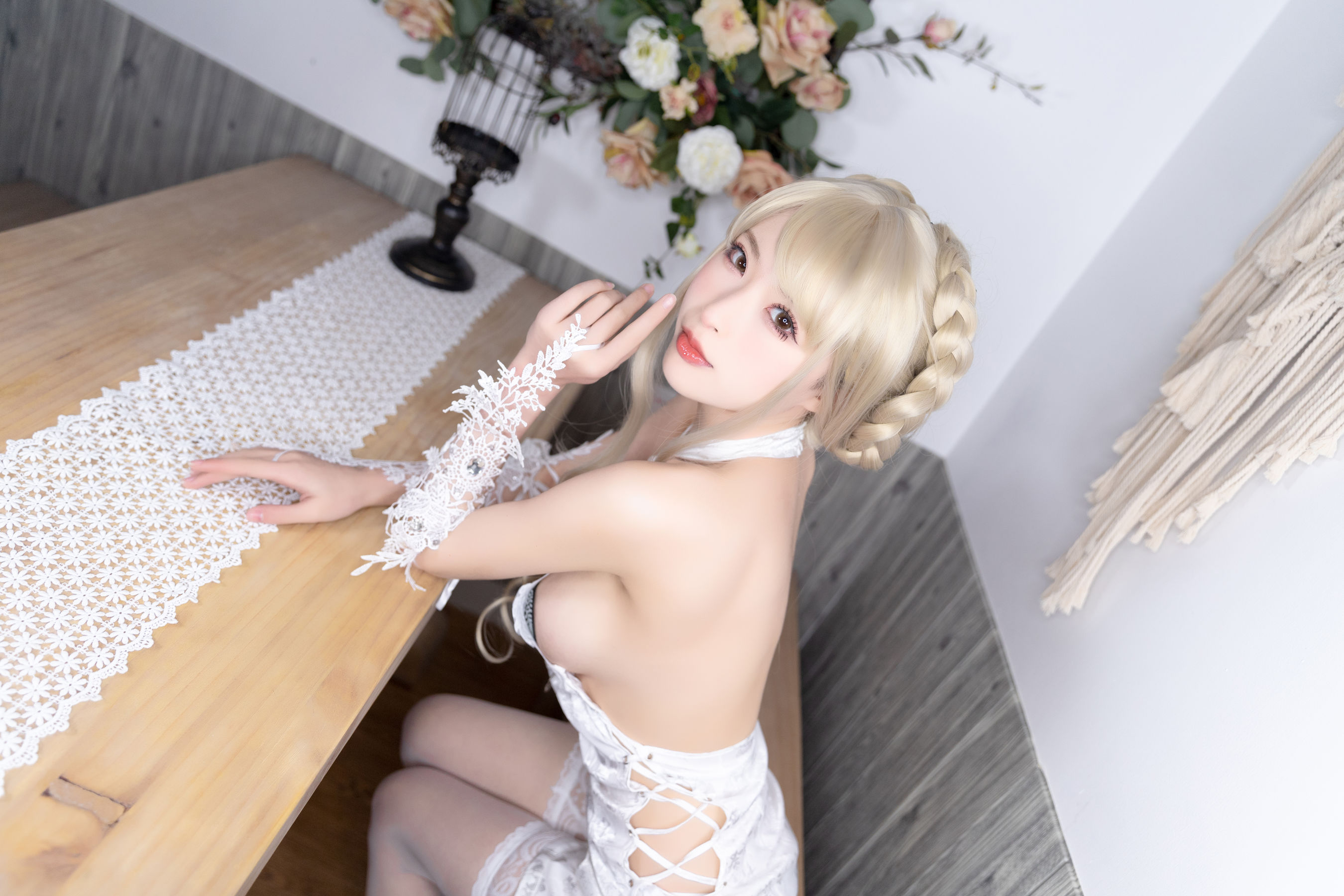[COSPLAY] 清水由乃 金发旗袍 第 47 张