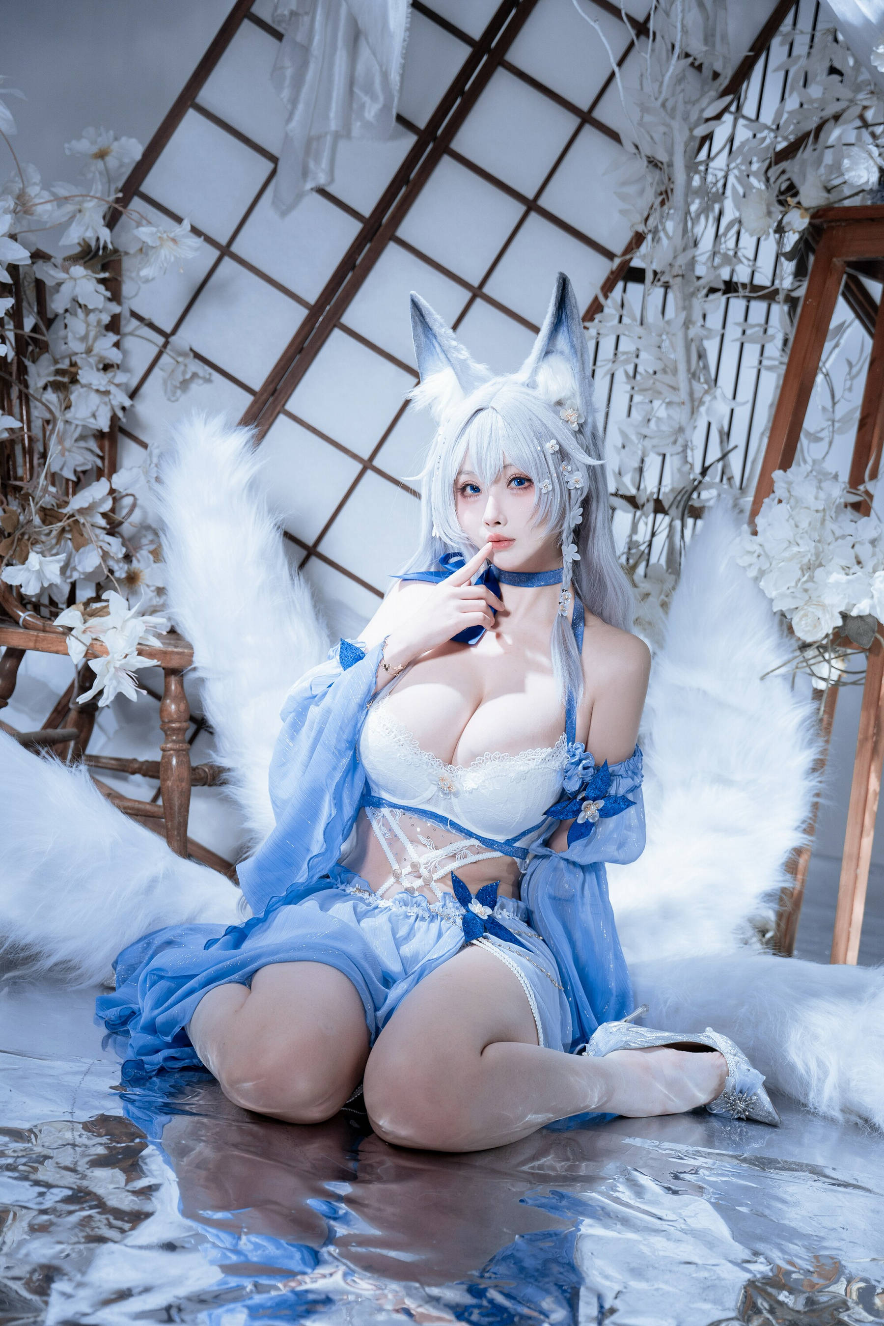 [COSPLAY]rioko凉凉子 – 碧蓝航线 水色夏日信浓 第 17 张
