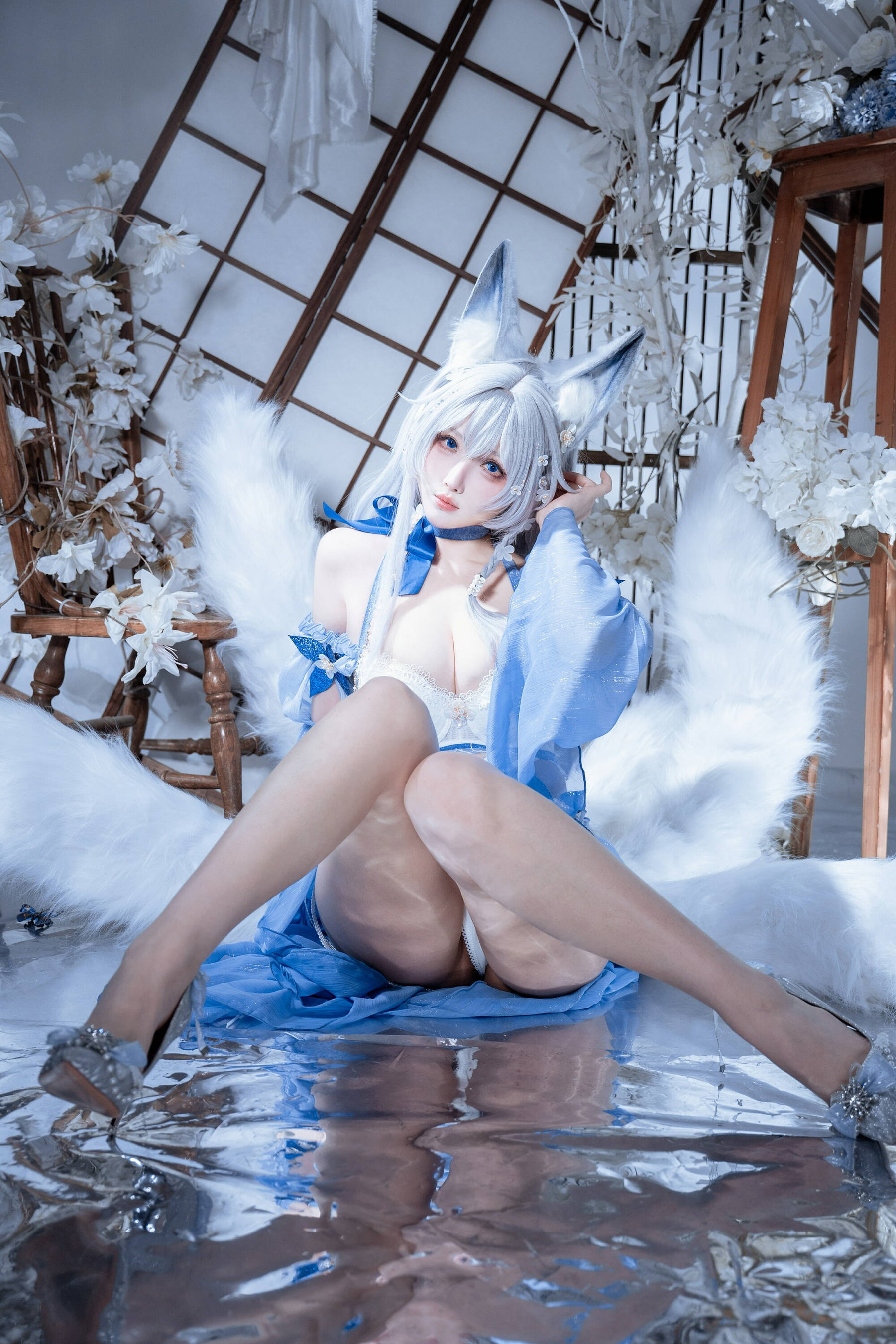 [COSPLAY]rioko凉凉子 – 碧蓝航线 水色夏日信浓 第 19 张