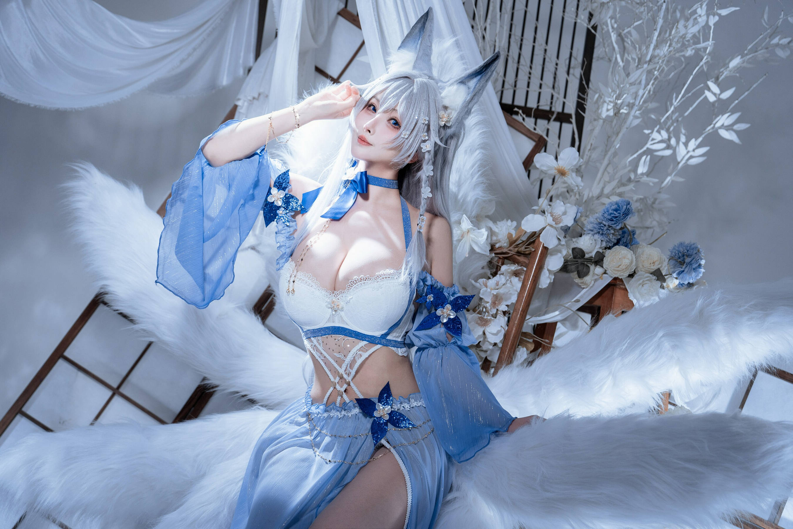 [COSPLAY]rioko凉凉子 – 碧蓝航线 水色夏日信浓 第 22 张