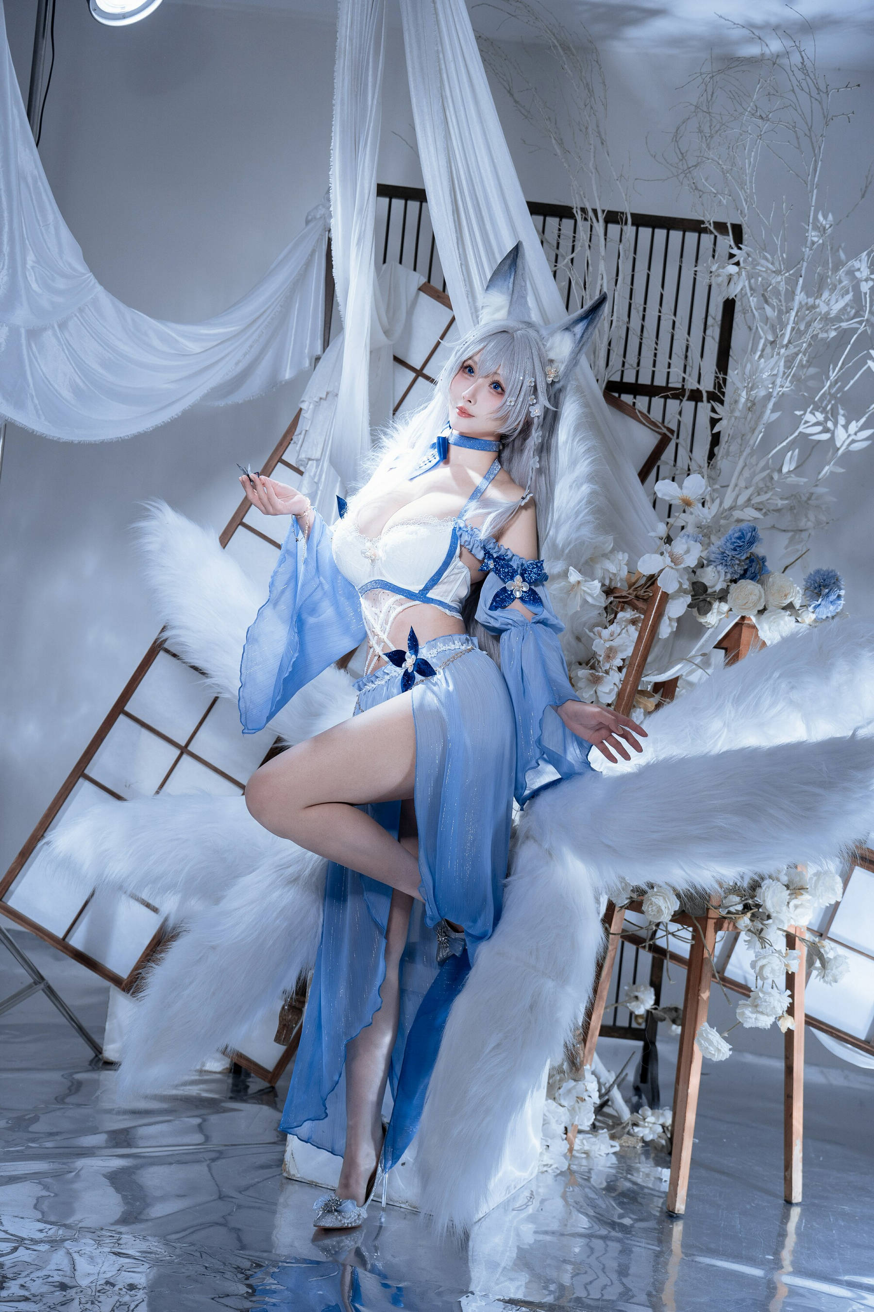 [COSPLAY]rioko凉凉子 – 碧蓝航线 水色夏日信浓 第 23 张