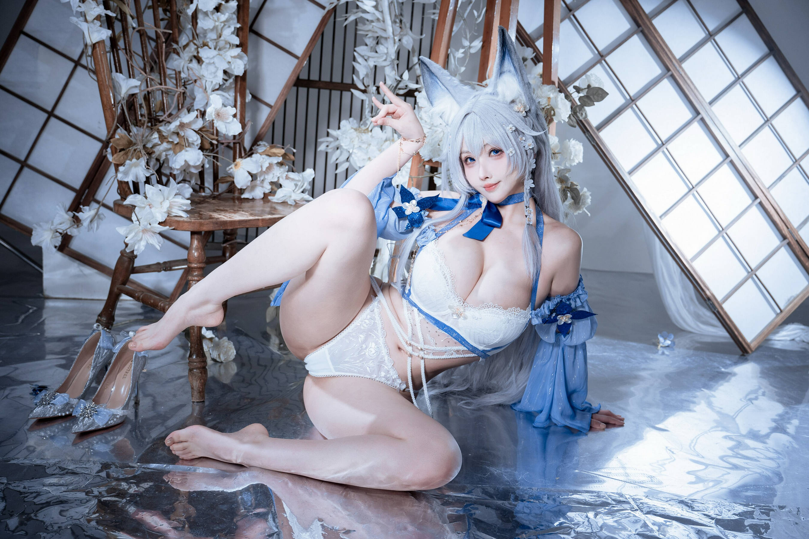 [COSPLAY]rioko凉凉子 – 碧蓝航线 水色夏日信浓 第 30 张