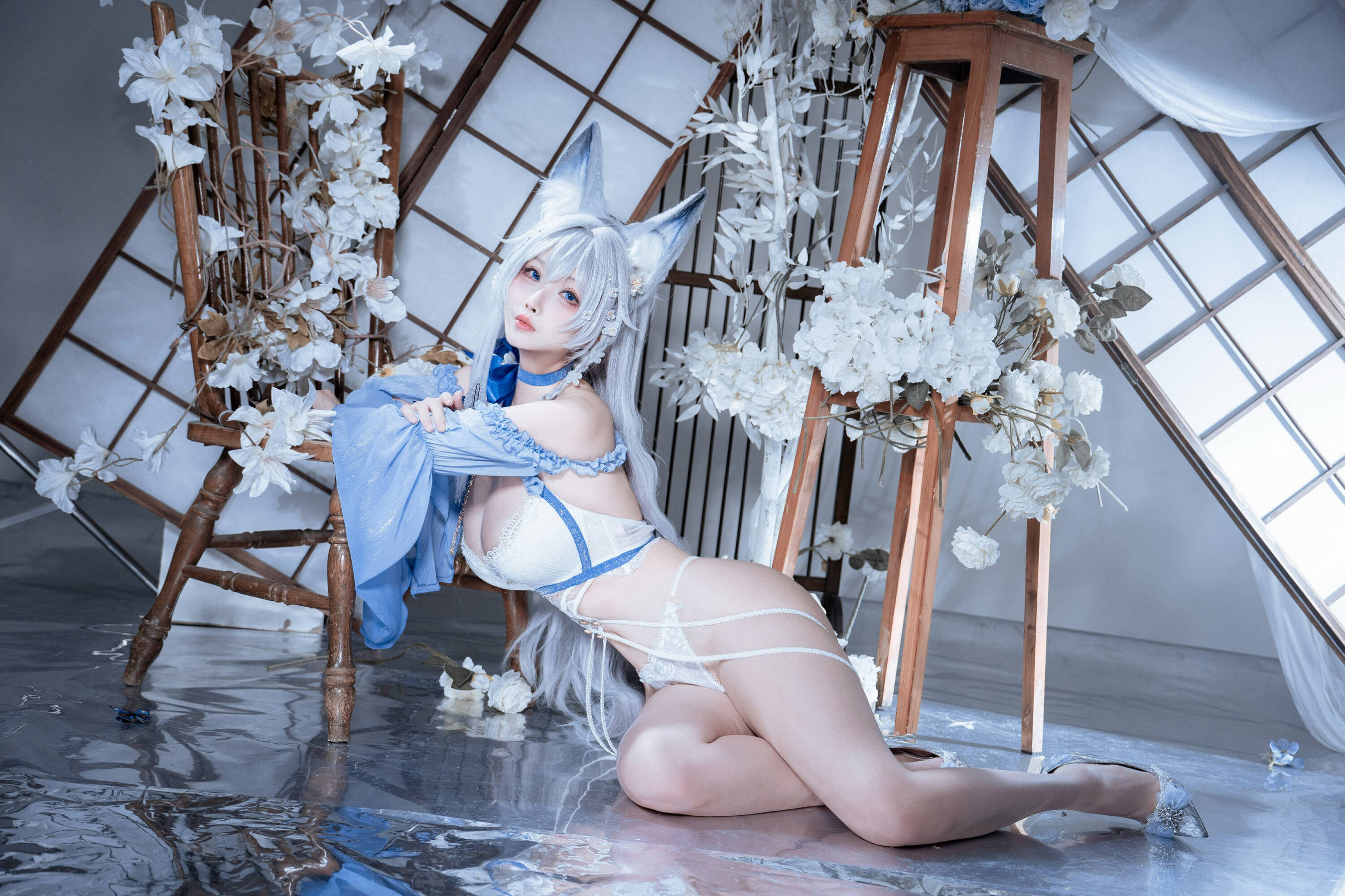 [COSPLAY]rioko凉凉子 – 碧蓝航线 水色夏日信浓 第 33 张