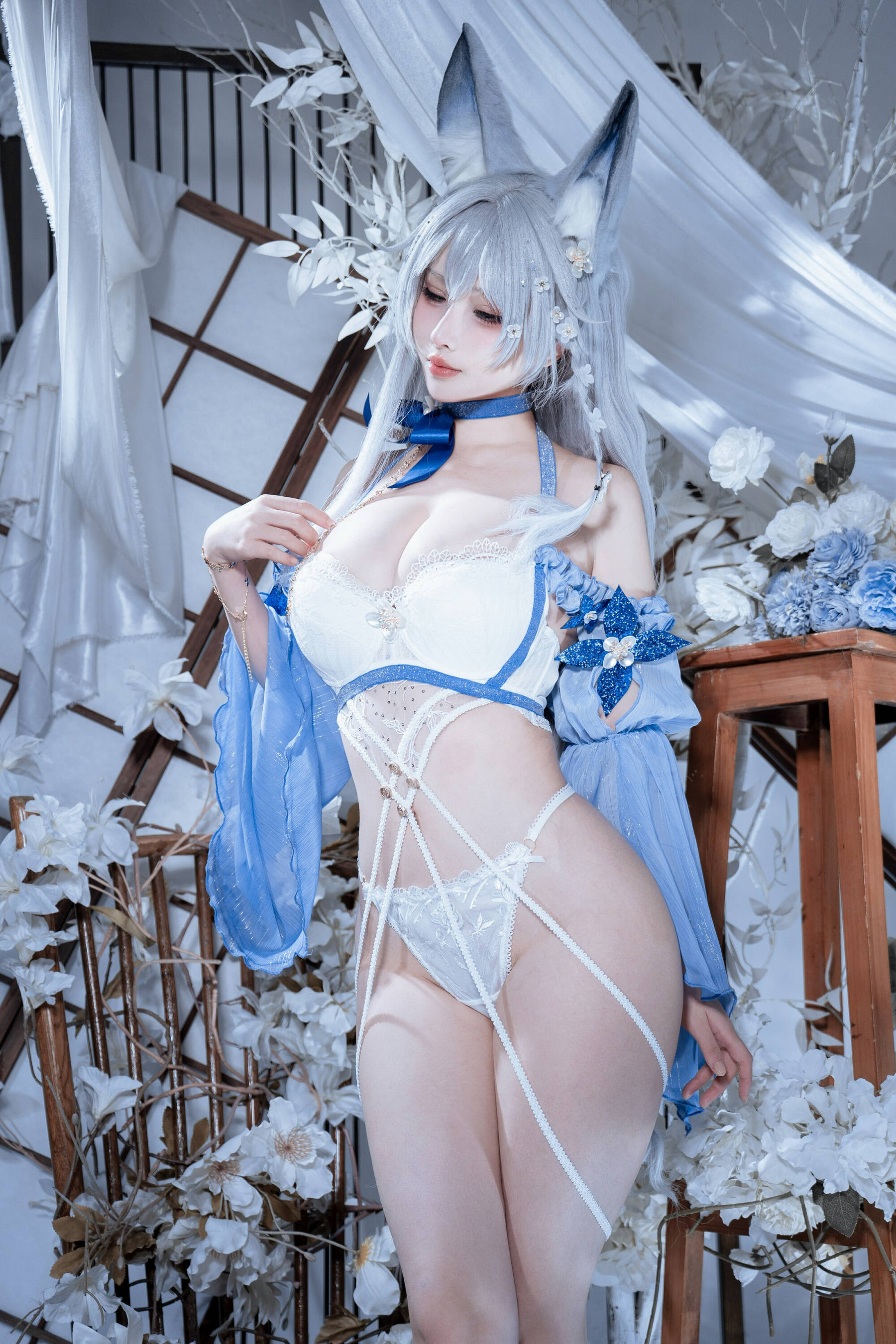 [COSPLAY]rioko凉凉子 – 碧蓝航线 水色夏日信浓 第 35 张