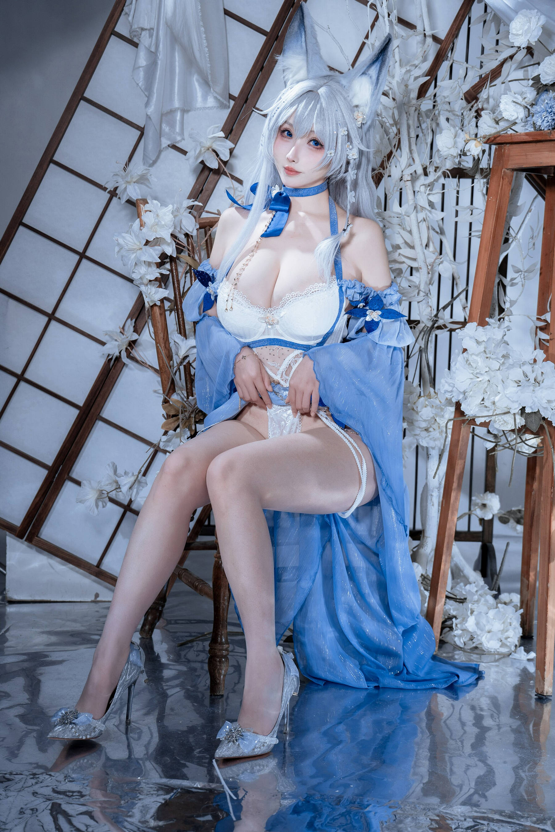 [COSPLAY]rioko凉凉子 – 碧蓝航线 水色夏日信浓 第 36 张