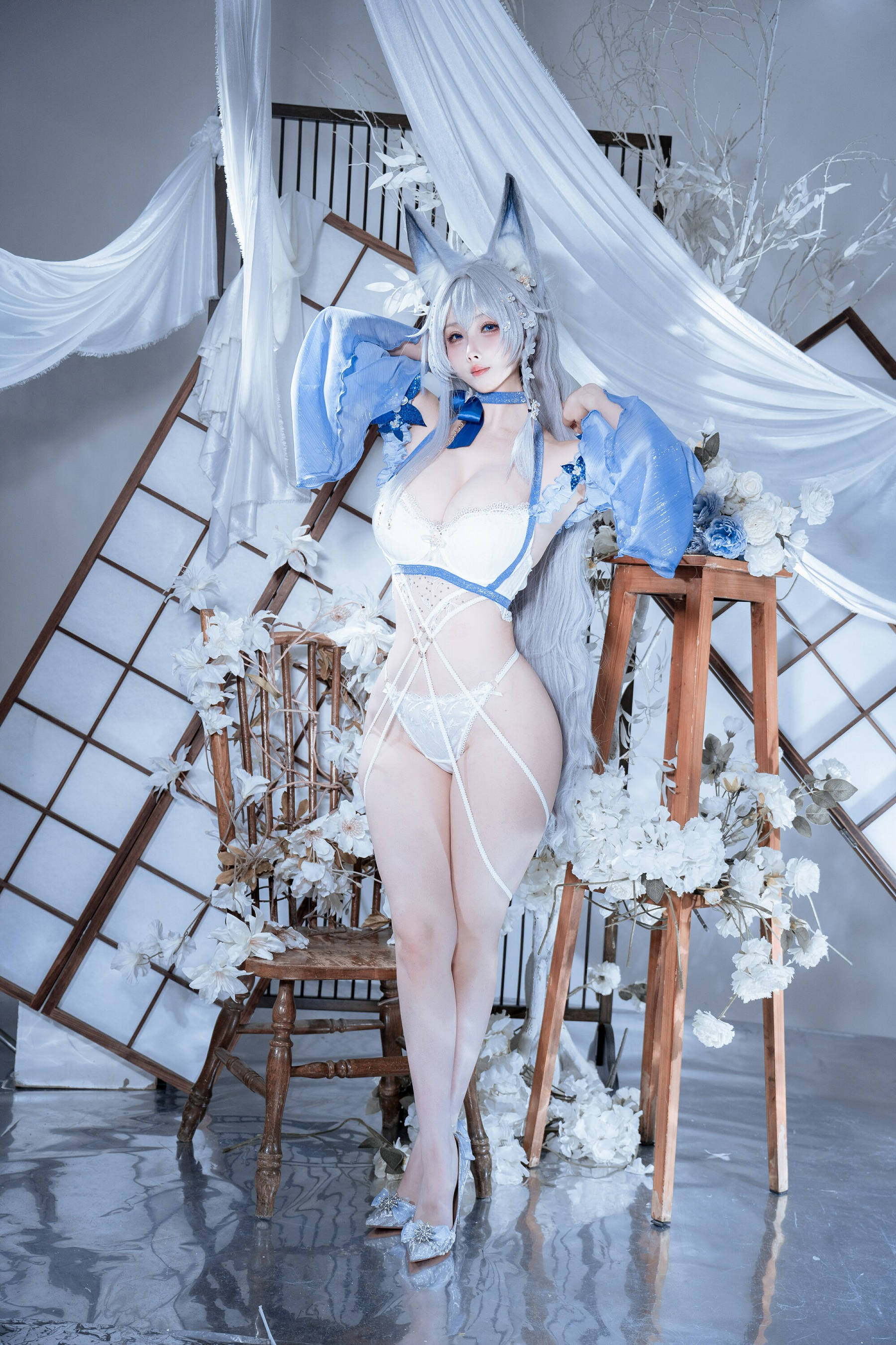 [COSPLAY]rioko凉凉子 – 碧蓝航线 水色夏日信浓 第 37 张