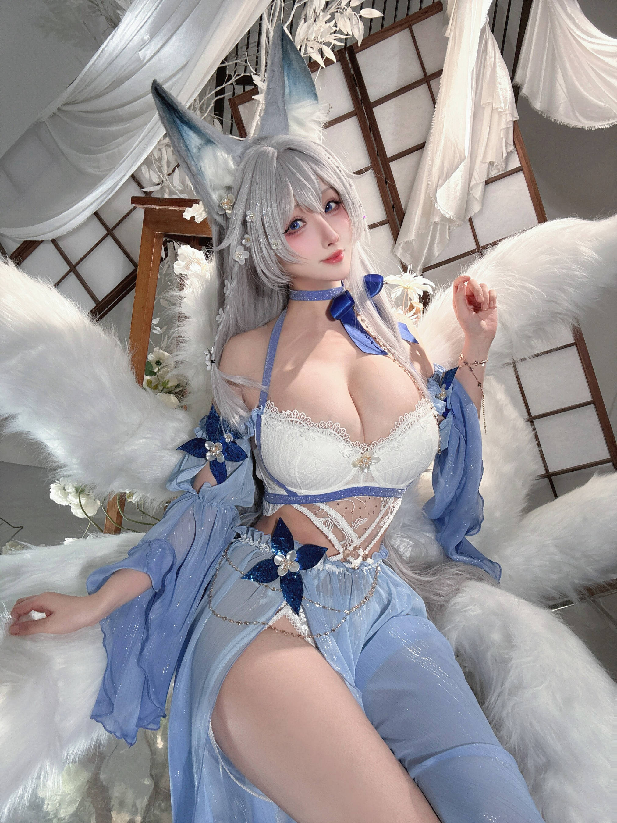 [COSPLAY]rioko凉凉子 – 碧蓝航线 水色夏日信浓 第 4 张