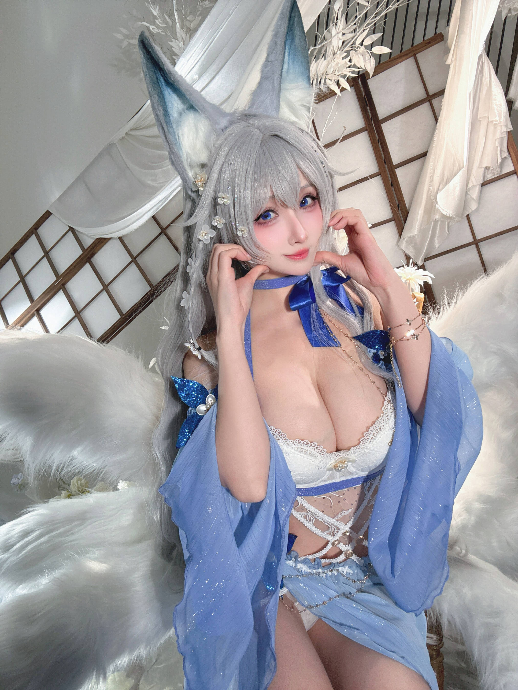 [COSPLAY]rioko凉凉子 – 碧蓝航线 水色夏日信浓 第 8 张