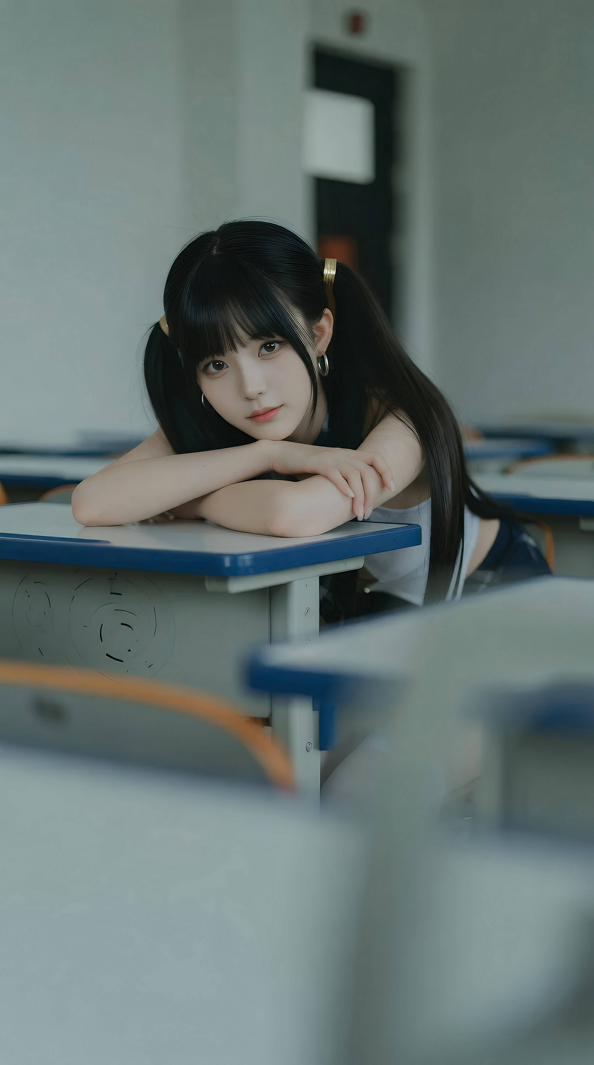 [AiGirl] 柚柚sasa 教室双马尾 [84P] 第 12 张