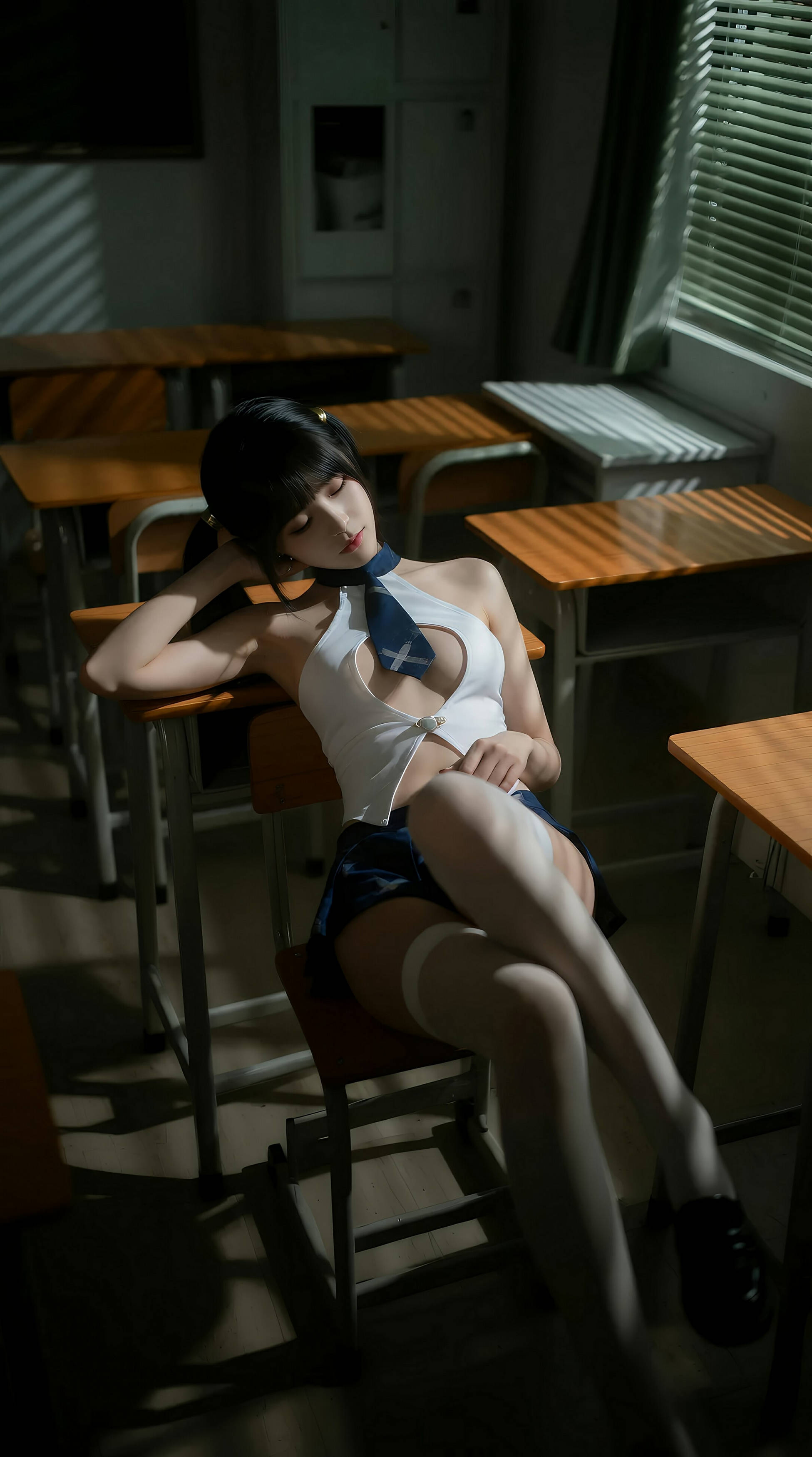 [AiGirl] 柚柚sasa 教室双马尾 [84P] 第 20 张