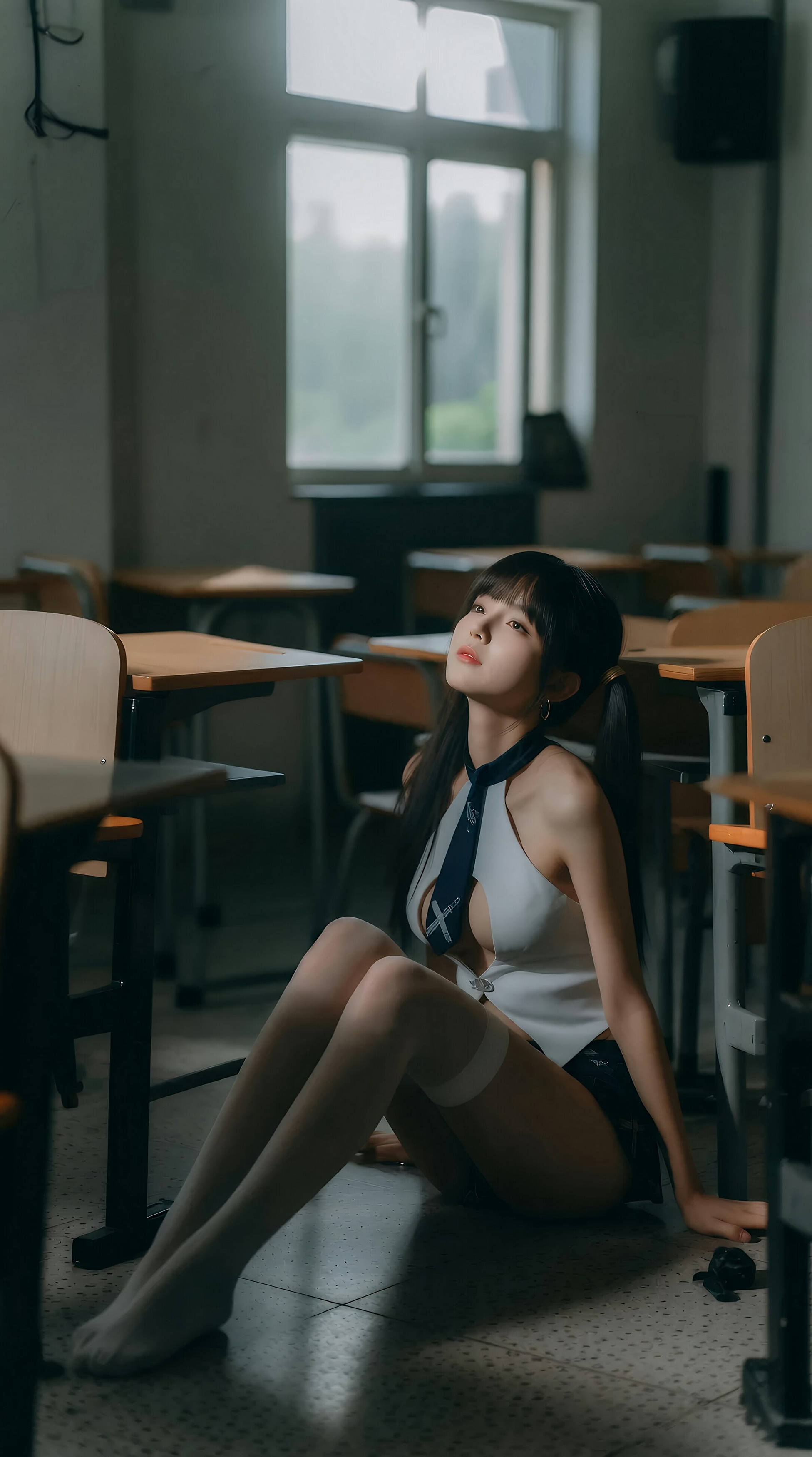 [AiGirl] 柚柚sasa 教室双马尾 [84P] 第 23 张