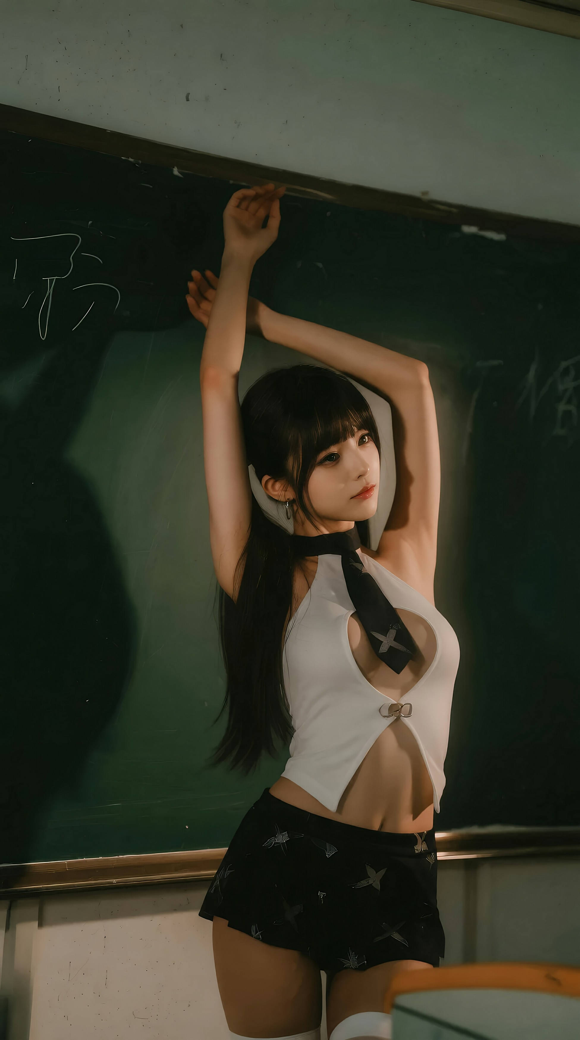 [AiGirl] 柚柚sasa 教室双马尾 [84P] 第 25 张