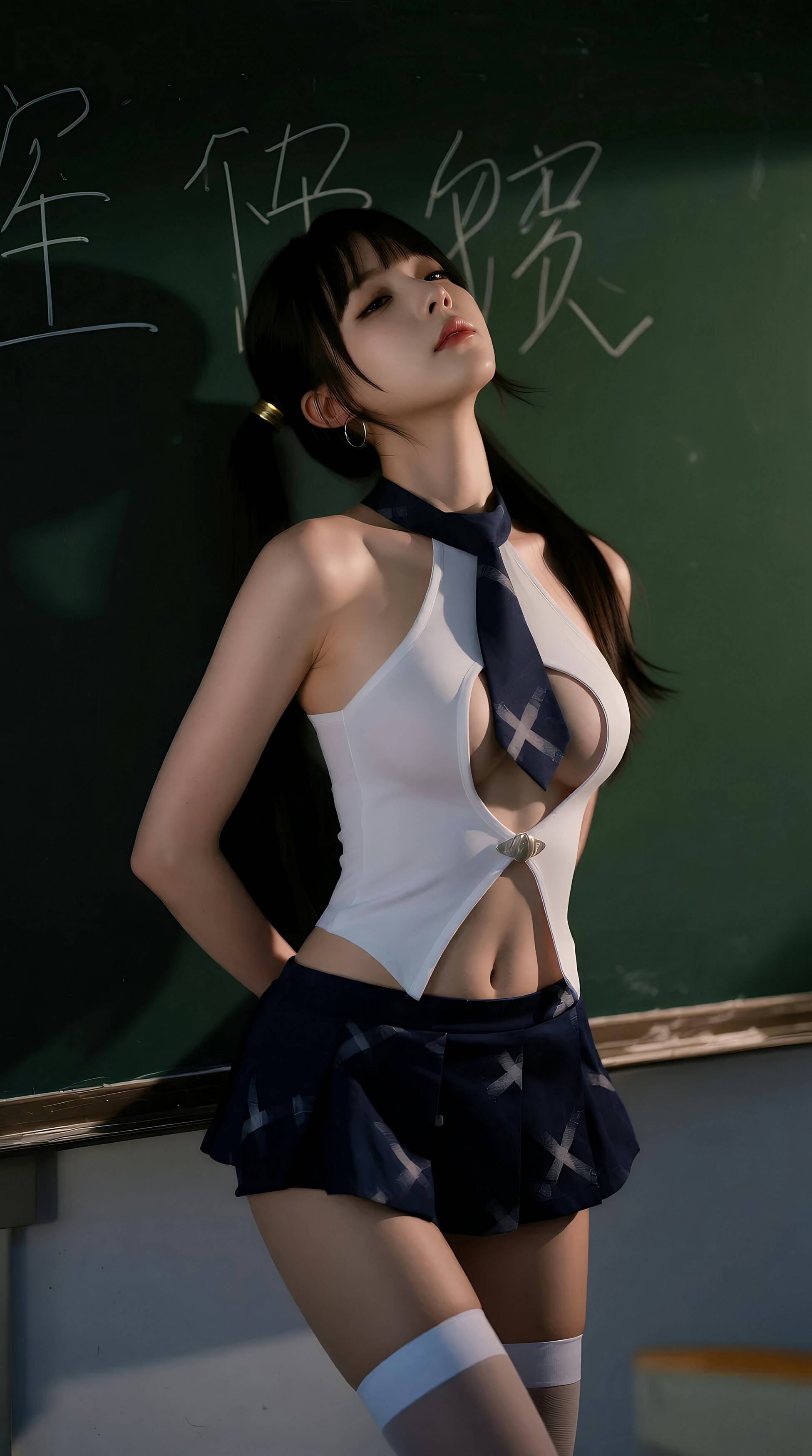 [AiGirl] 柚柚sasa 教室双马尾 [84P] 第 27 张