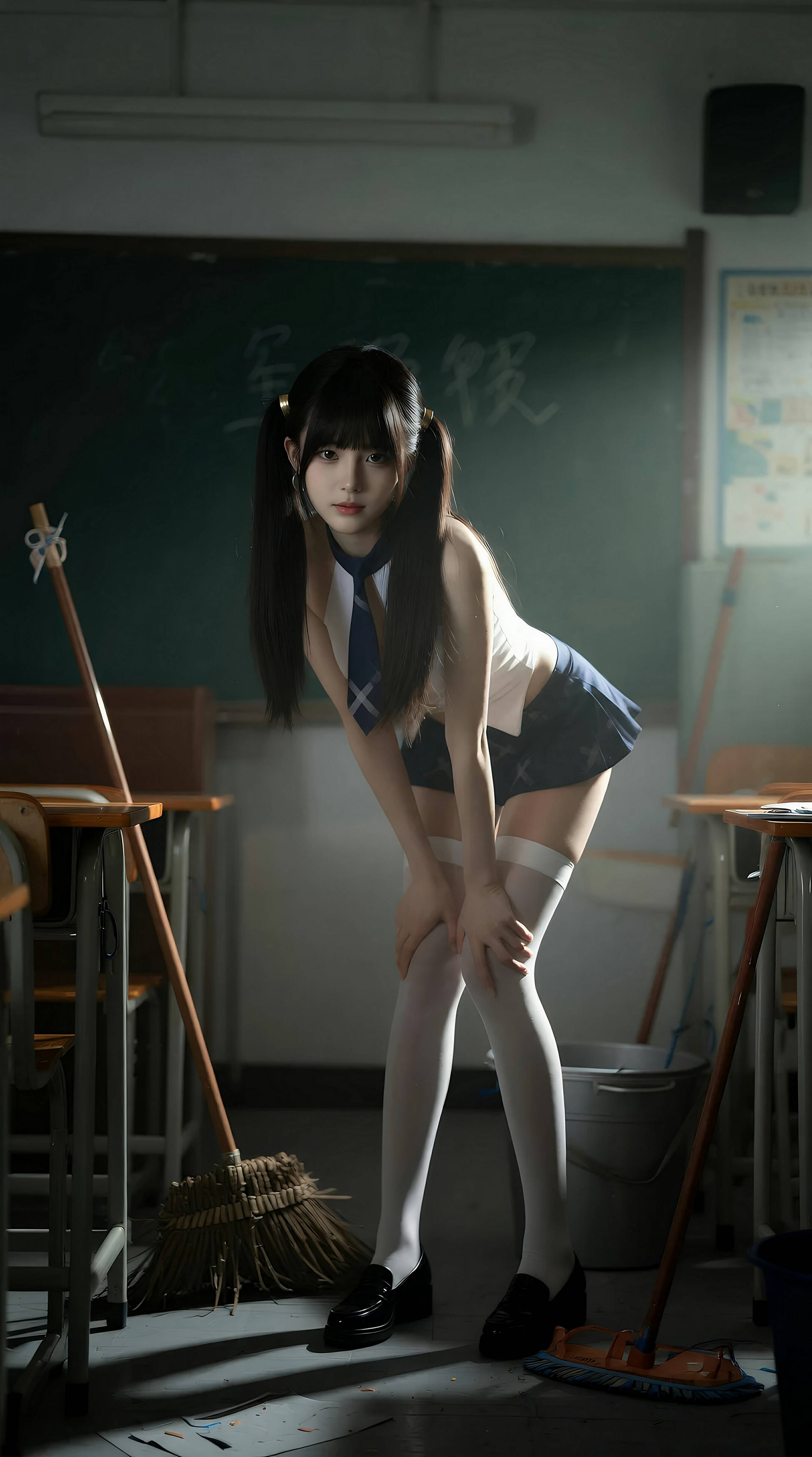 [AiGirl] 柚柚sasa 教室双马尾 [84P] 第 29 张