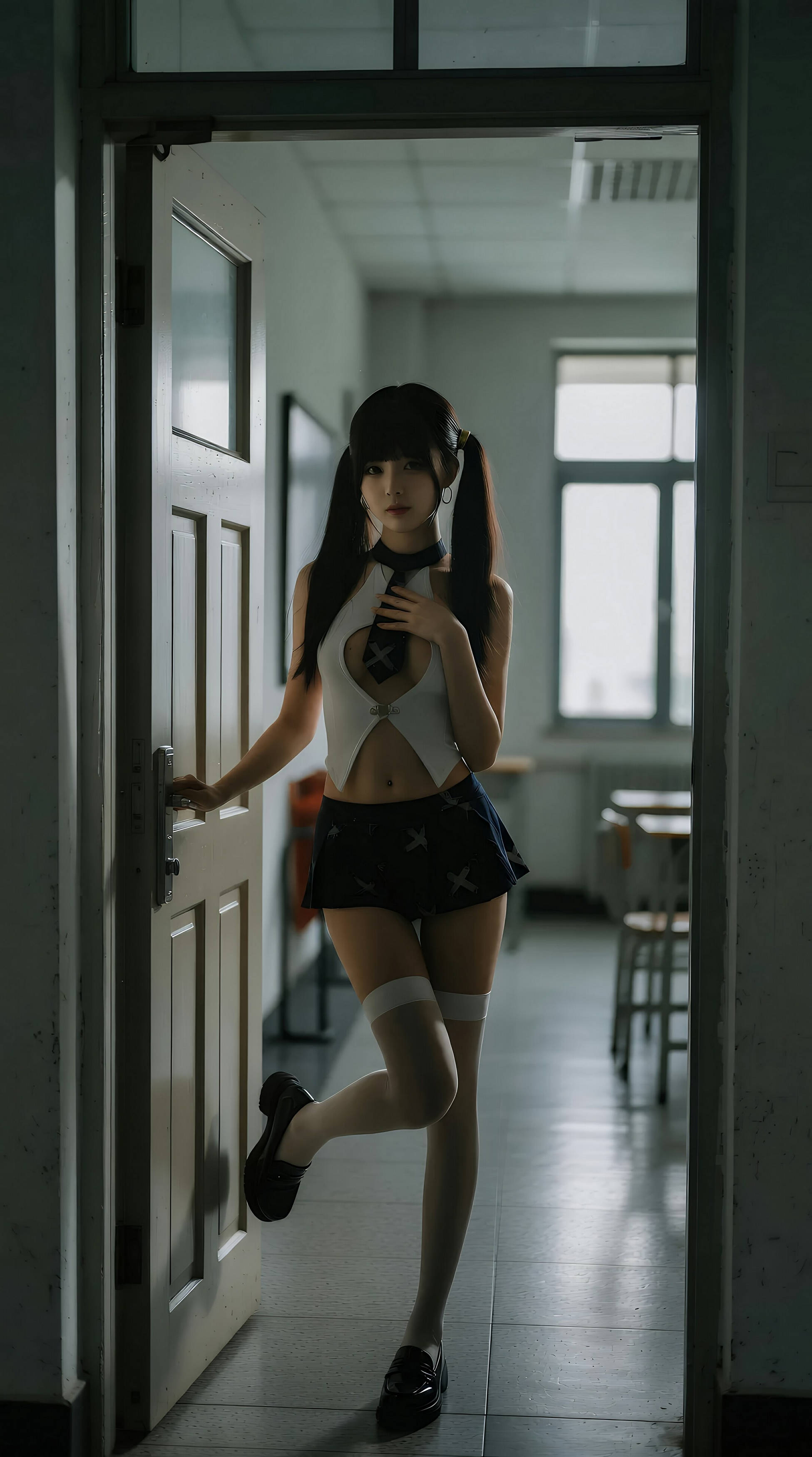 [AiGirl] 柚柚sasa 教室双马尾 [84P] 第 31 张