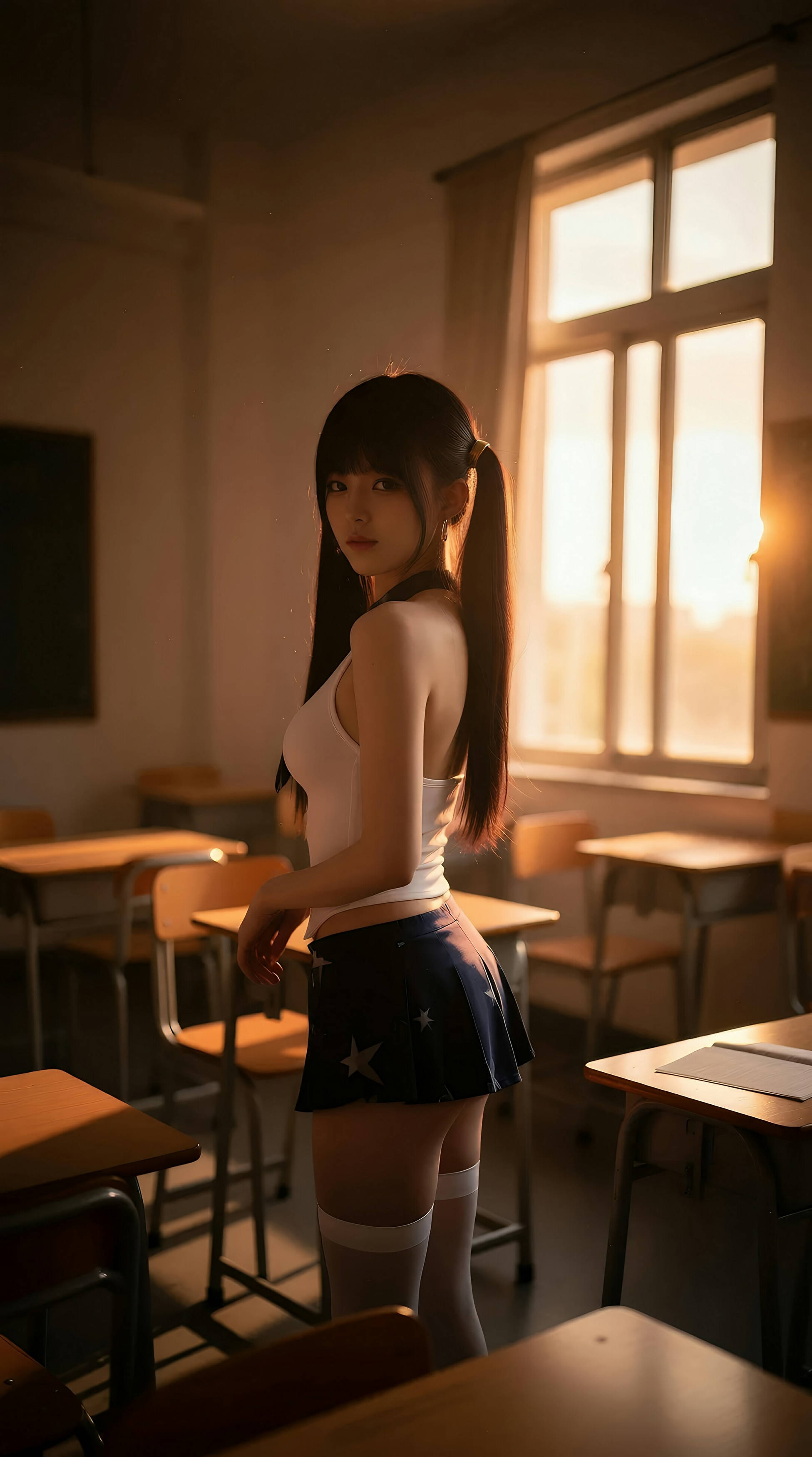 [AiGirl] 柚柚sasa 教室双马尾 [84P] 第 39 张
