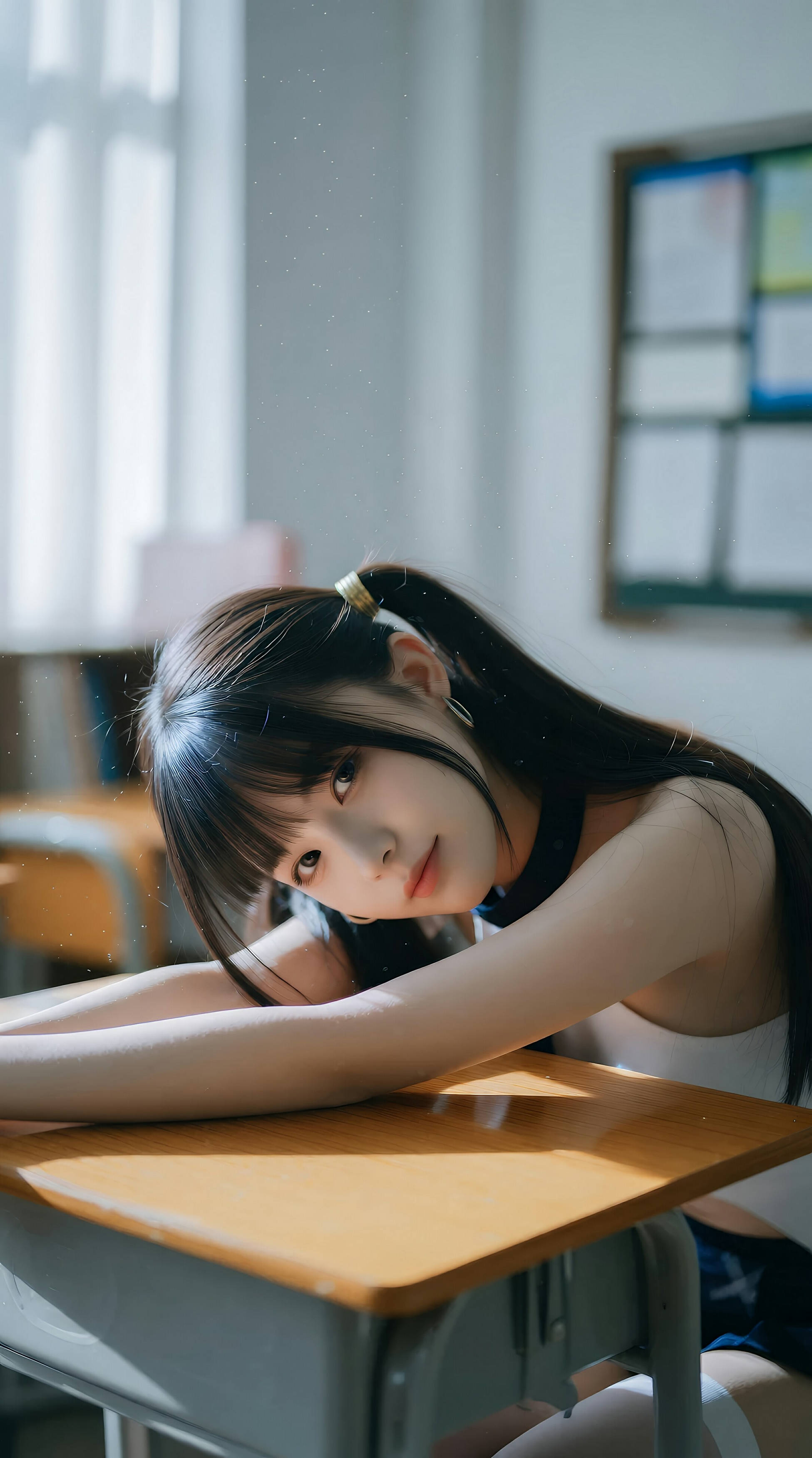 [AiGirl] 柚柚sasa 教室双马尾 [84P] 第 51 张