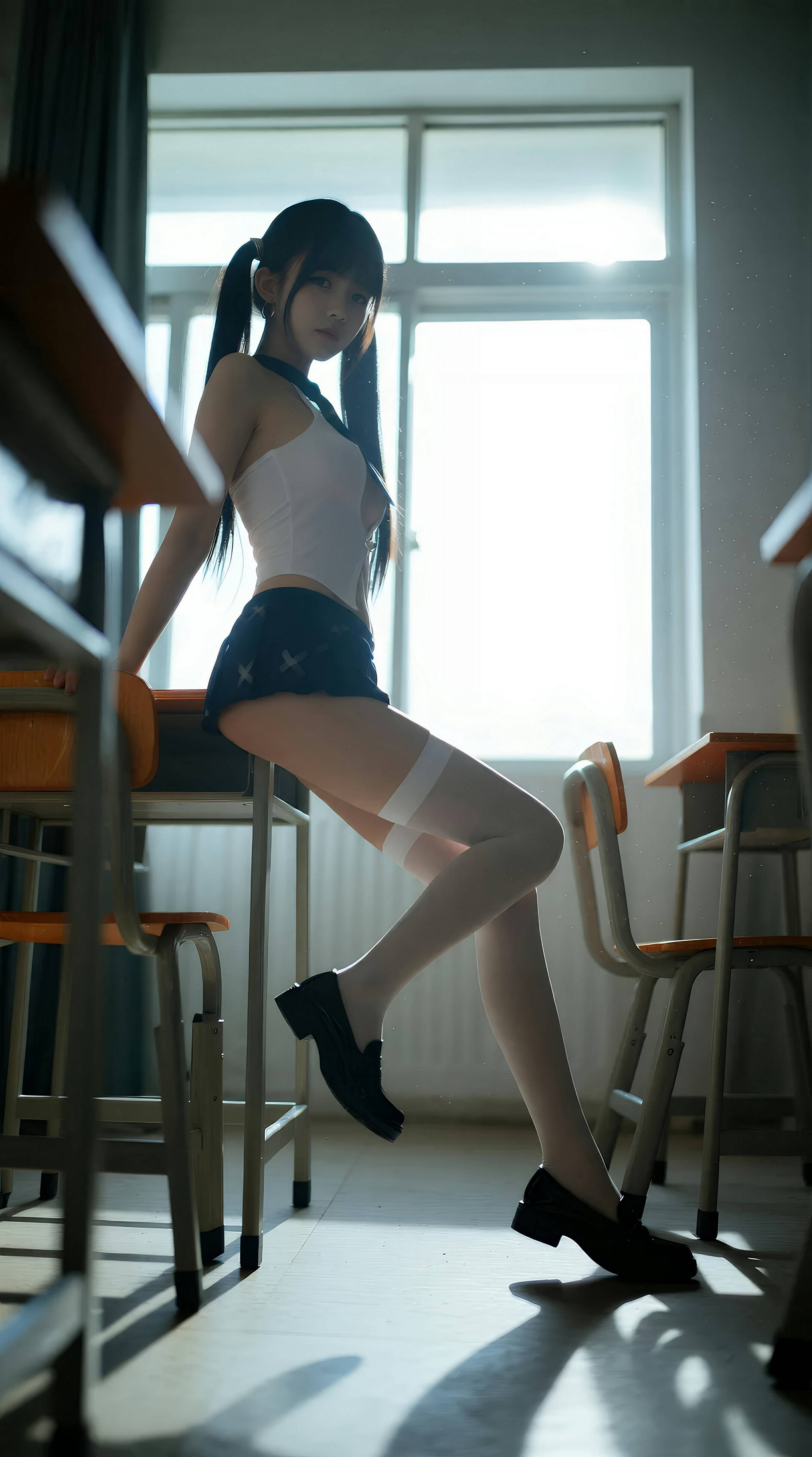 [AiGirl] 柚柚sasa 教室双马尾 [84P] 第 7 张