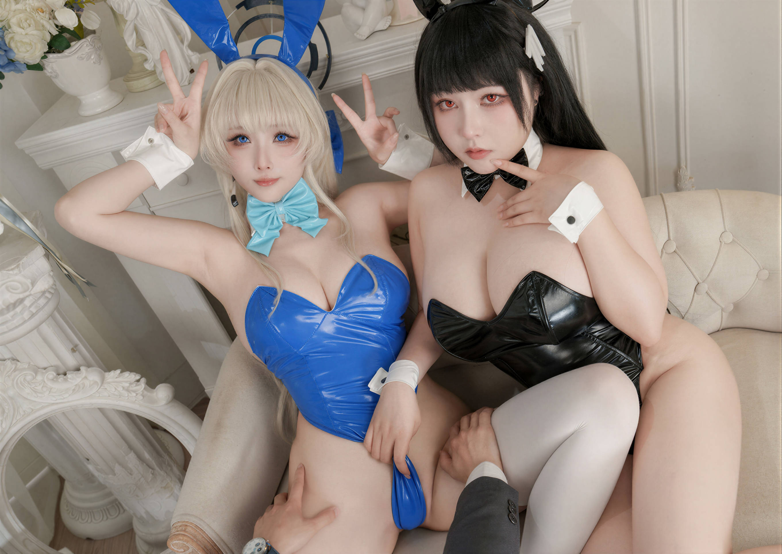 [COSPLAY]rioko凉凉子& KANEKO_咔喵 – 双人蔚蓝档案 第 14 张