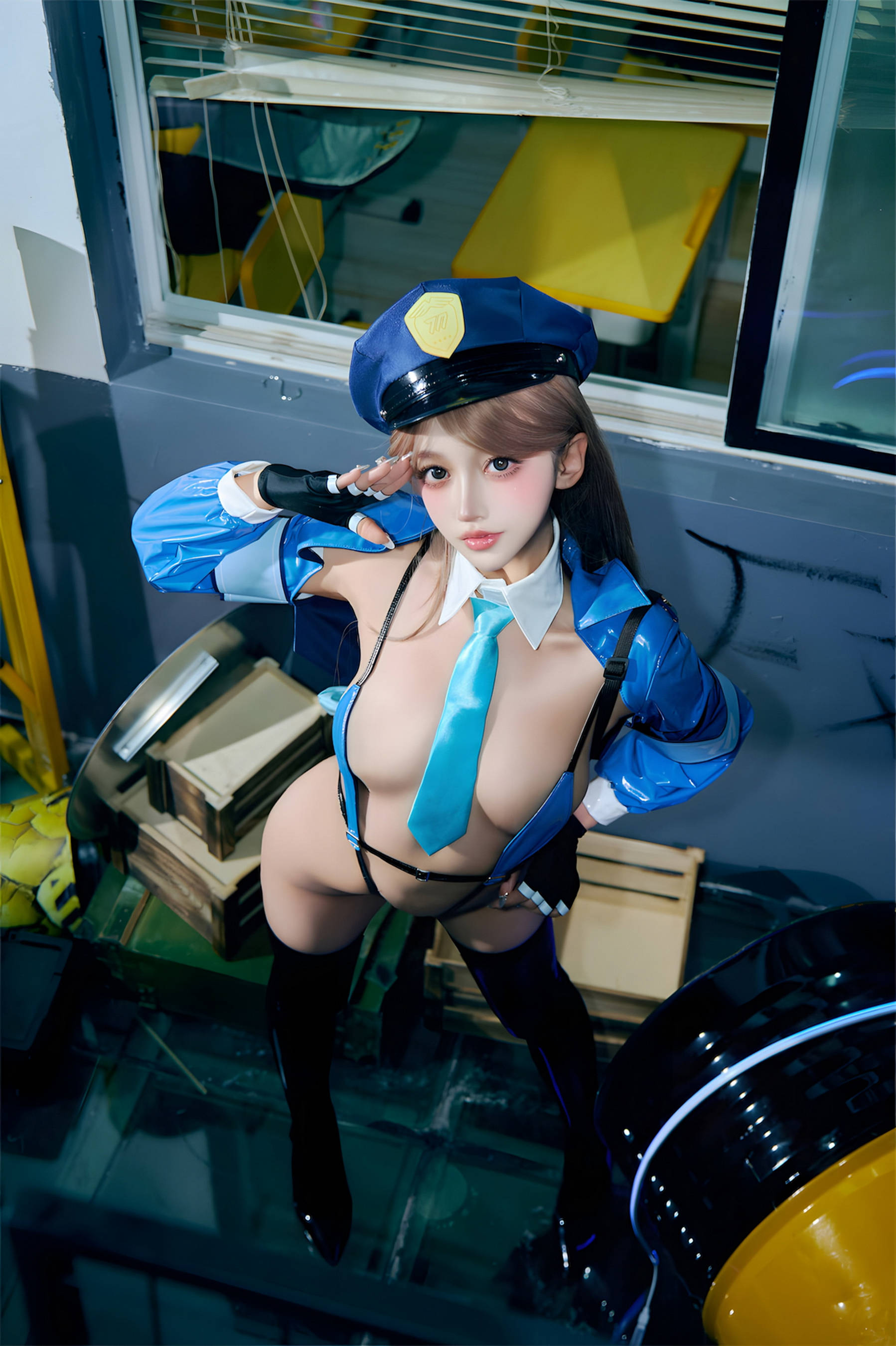 [COSPLAY]过期米线线喵 – 女警 第 16 张