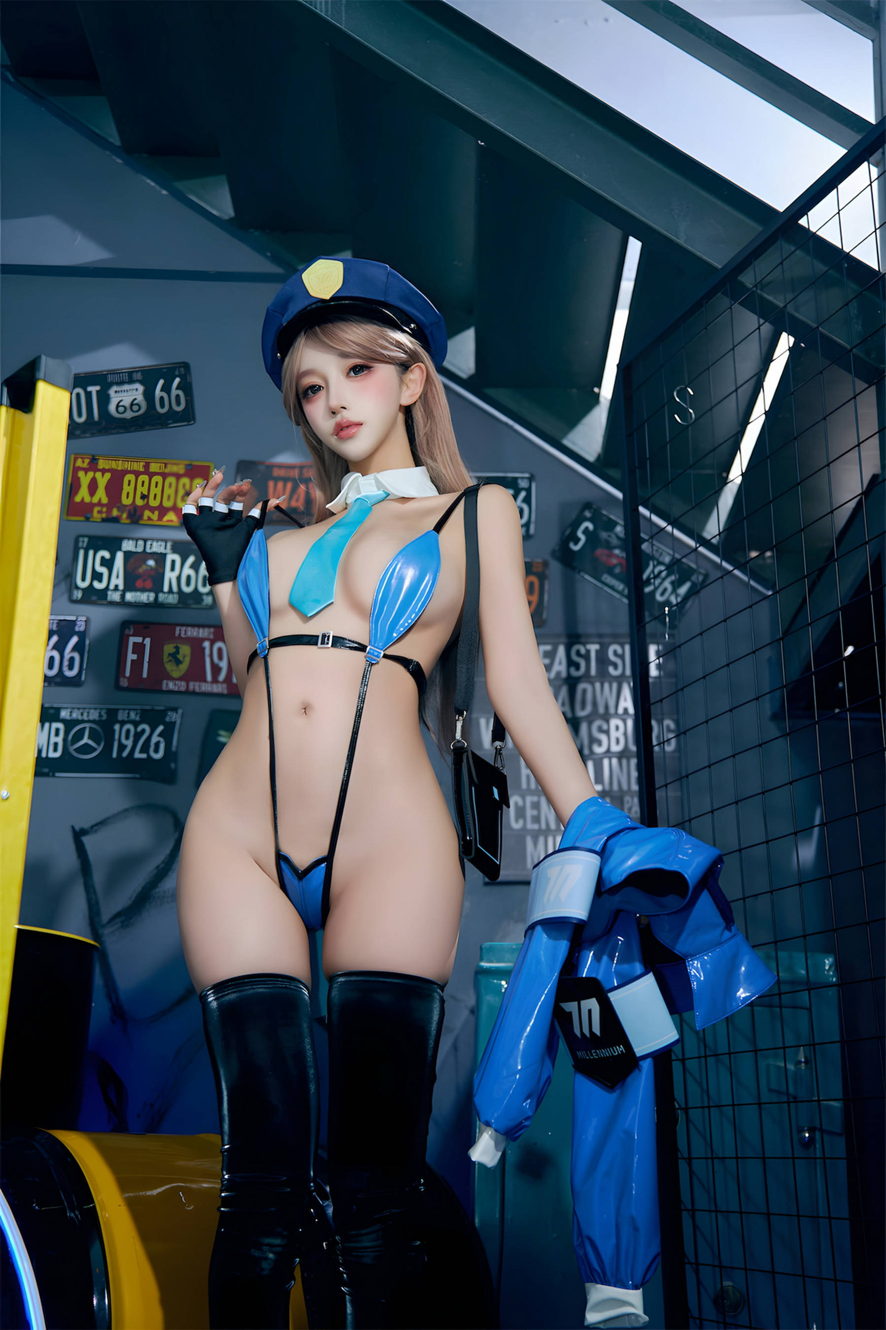[COSPLAY]过期米线线喵 – 女警 第 47 张