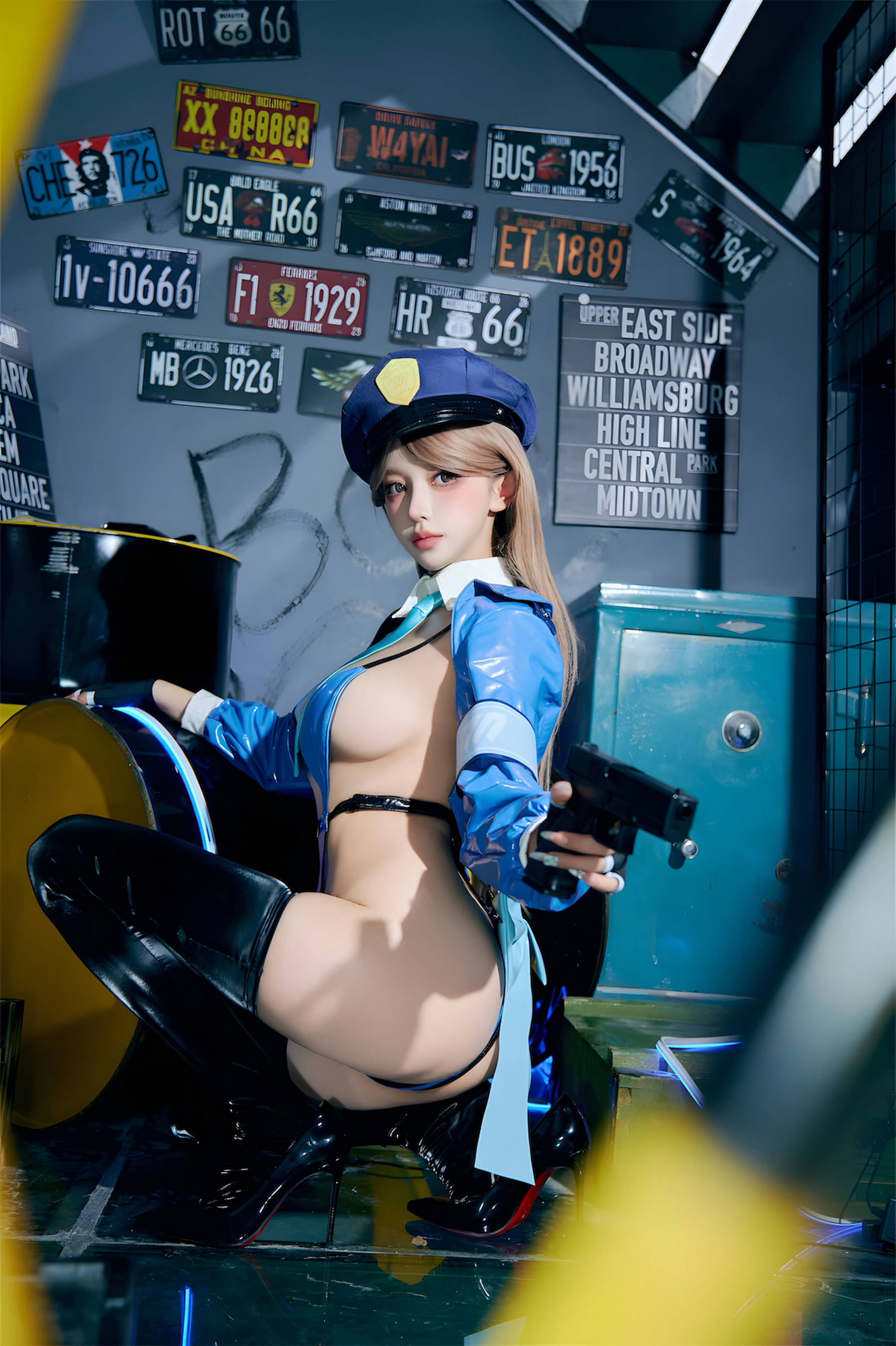 [COSPLAY]过期米线线喵 – 女警 第 5 张