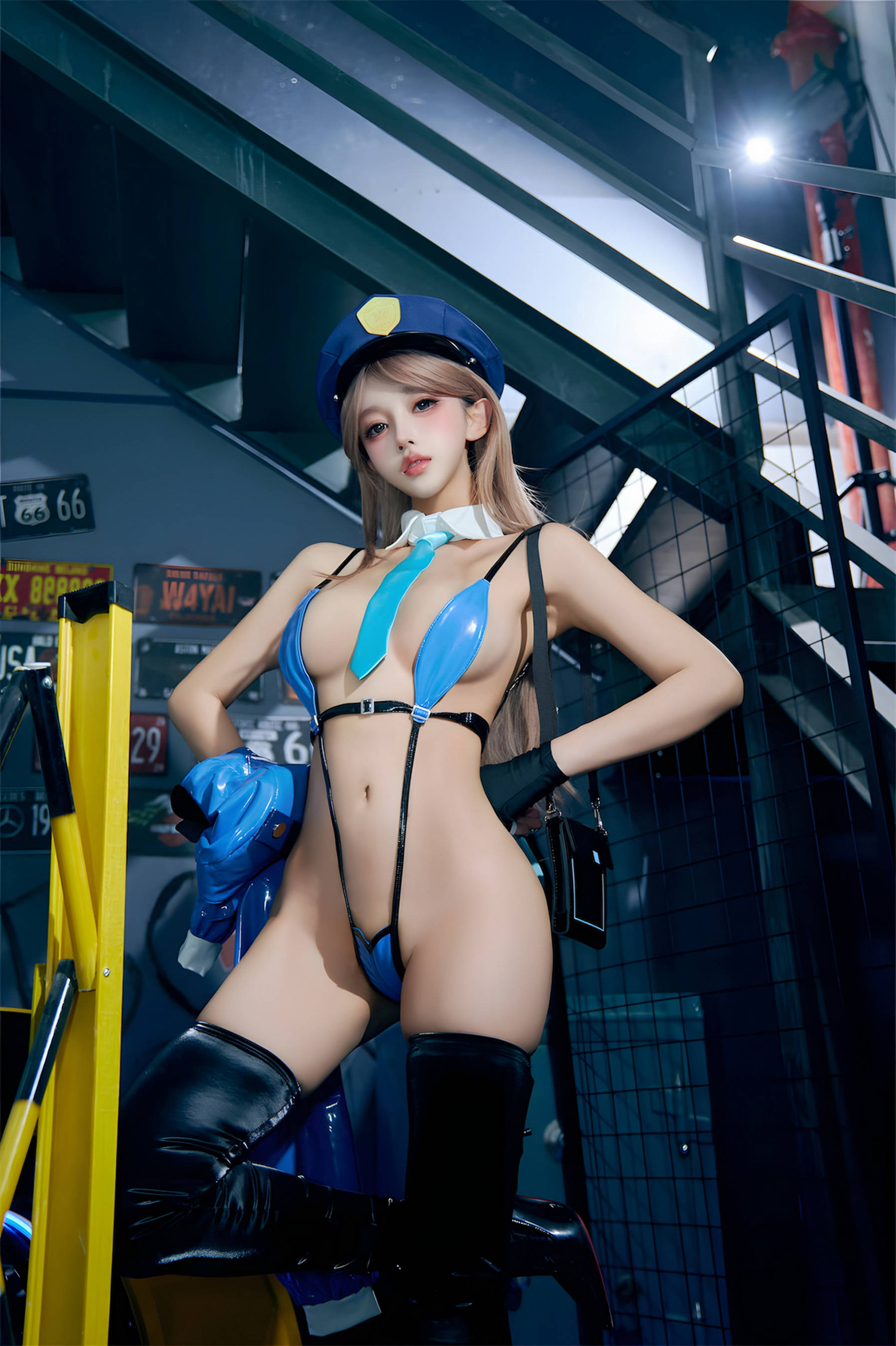 [COSPLAY]过期米线线喵 – 女警 第 50 张
