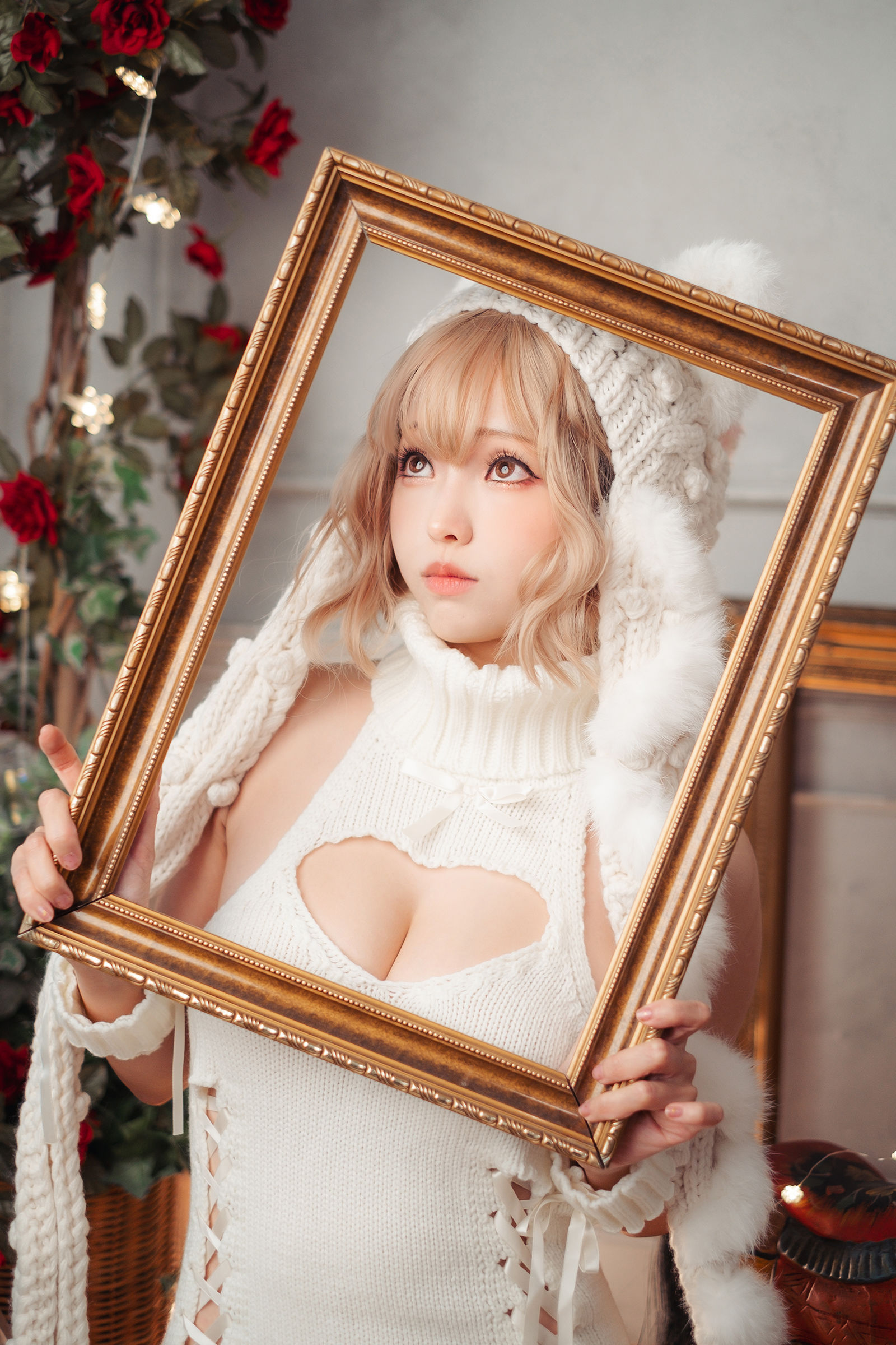[COSPLAY] Ely_eee(ElyEE子) – 白色 KNITTING 第 21 张