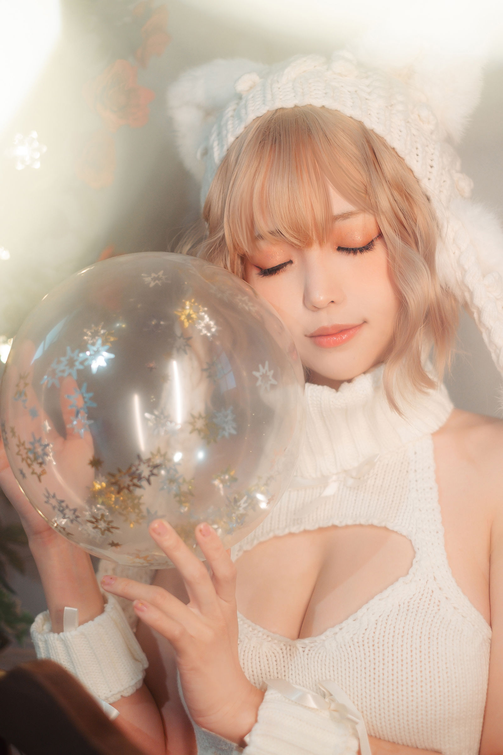 [COSPLAY] Ely_eee(ElyEE子) – 白色 KNITTING 第 24 张
