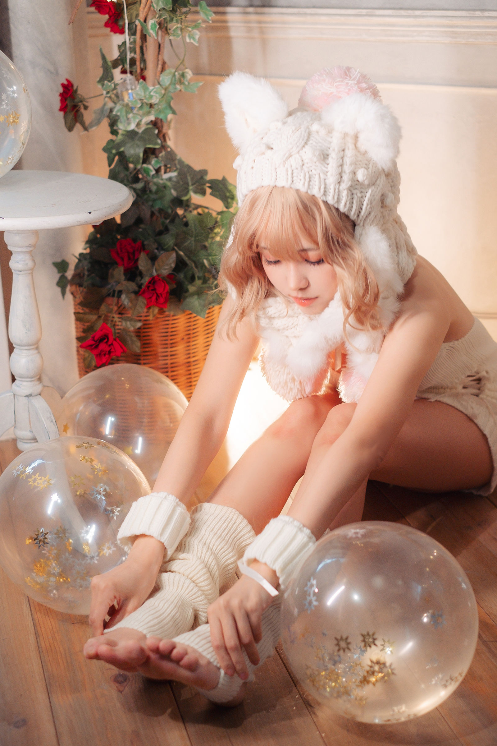 [COSPLAY] Ely_eee(ElyEE子) – 白色 KNITTING 第 28 张