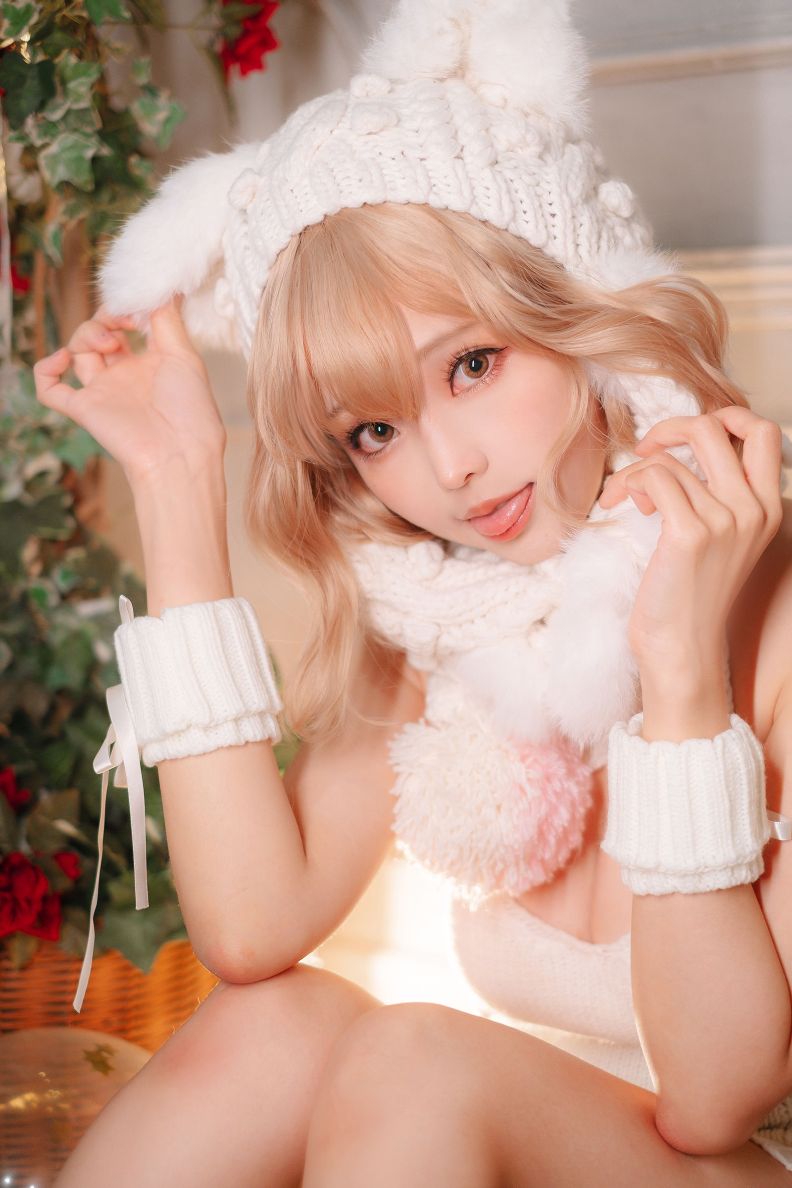[COSPLAY] Ely_eee(ElyEE子) – 白色 KNITTING 第 36 张