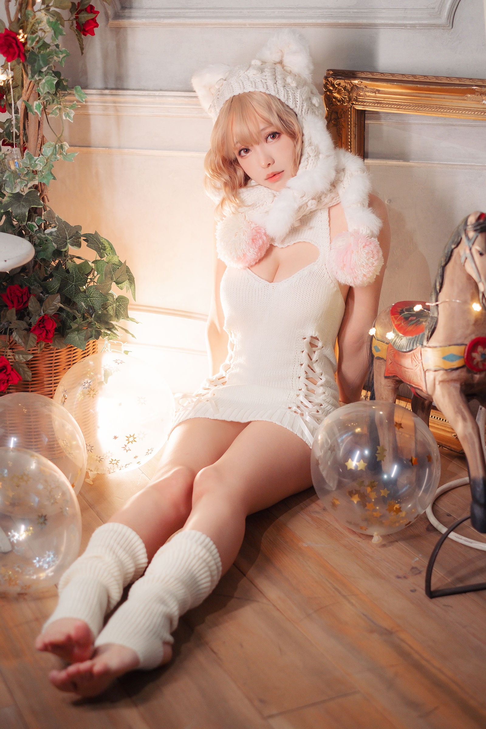 [COSPLAY] Ely_eee(ElyEE子) – 白色 KNITTING 第 41 张