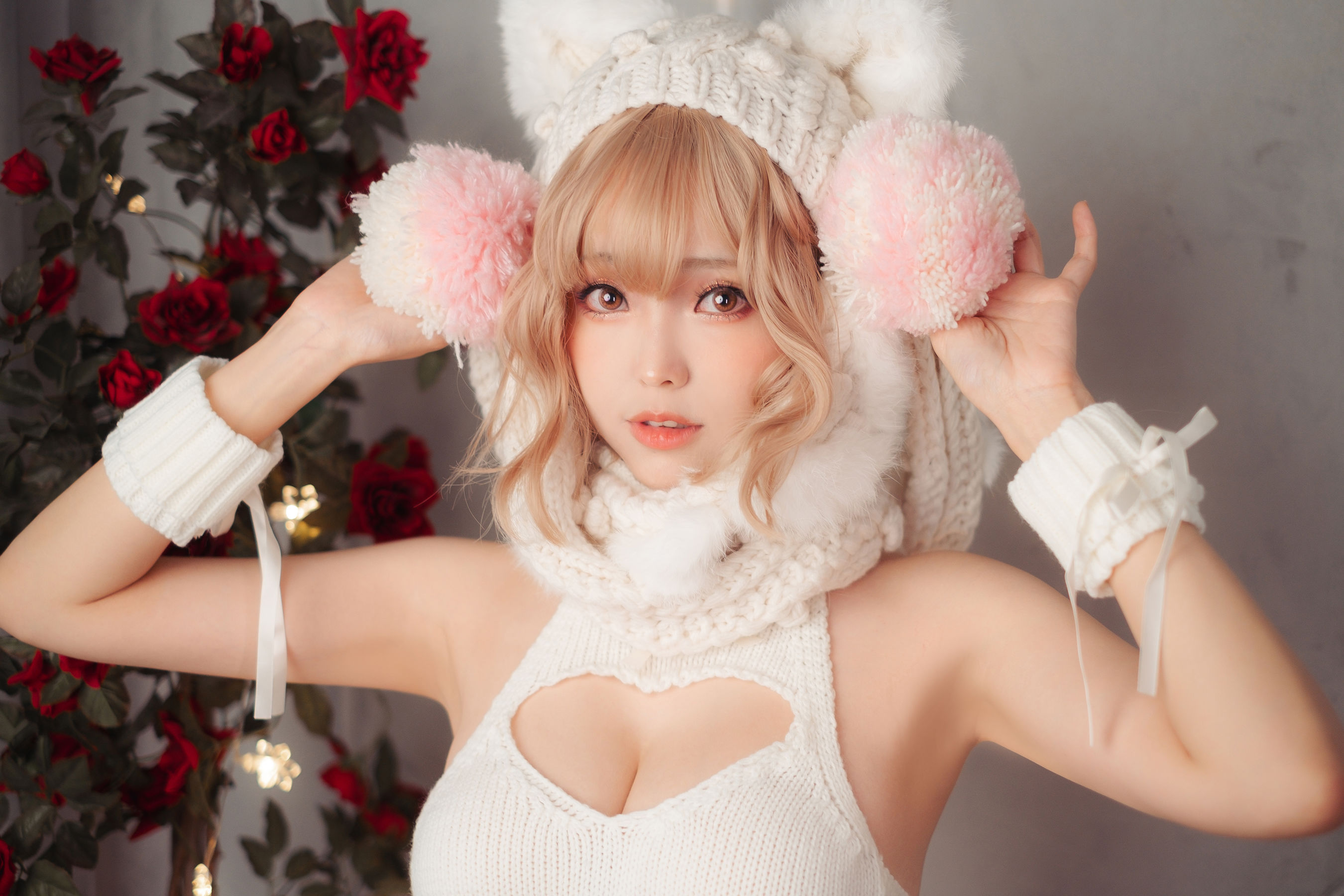[COSPLAY] Ely_eee(ElyEE子) – 白色 KNITTING 第 43 张