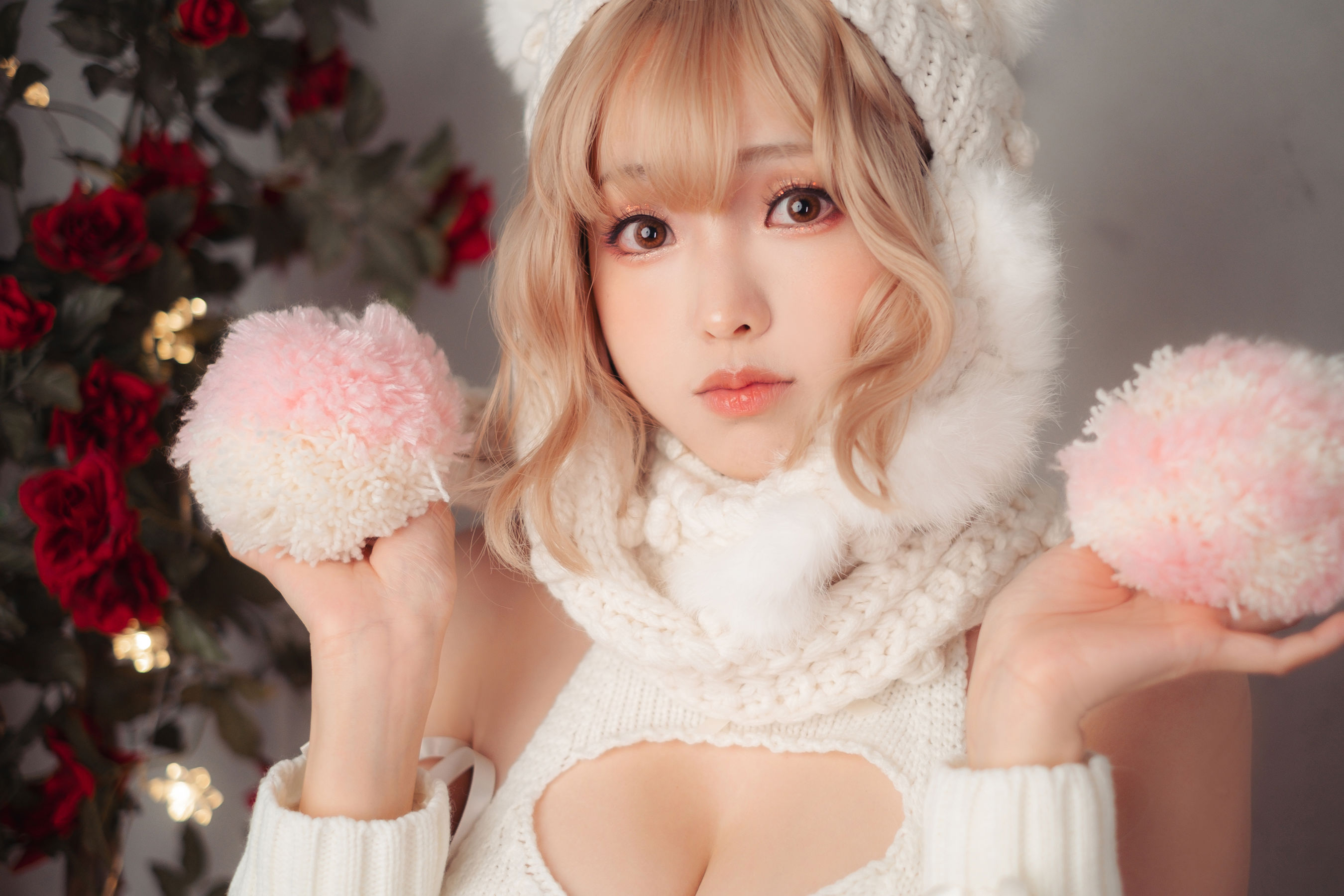 [COSPLAY] Ely_eee(ElyEE子) – 白色 KNITTING 第 45 张