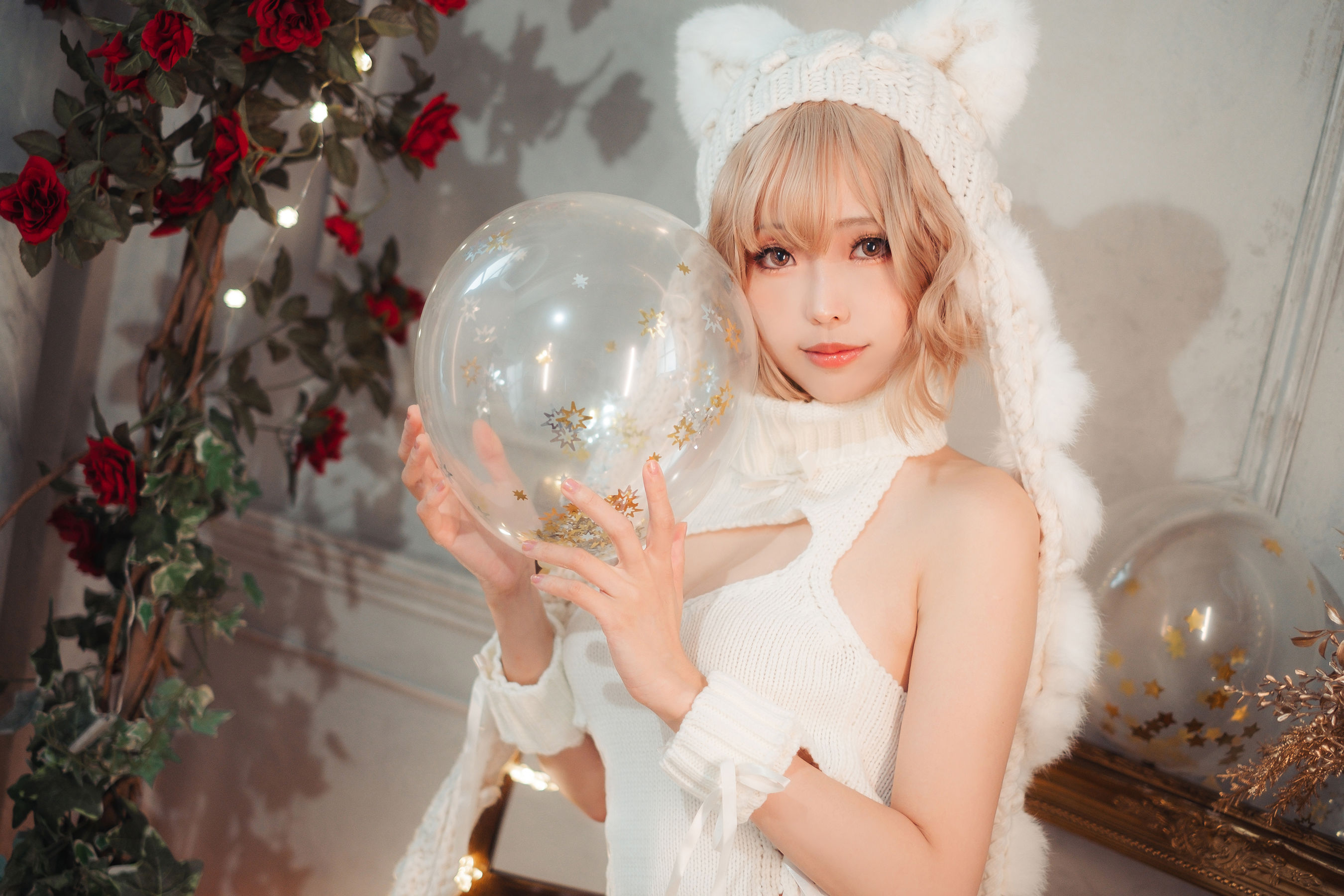[COSPLAY] Ely_eee(ElyEE子) – 白色 KNITTING 第 50 张