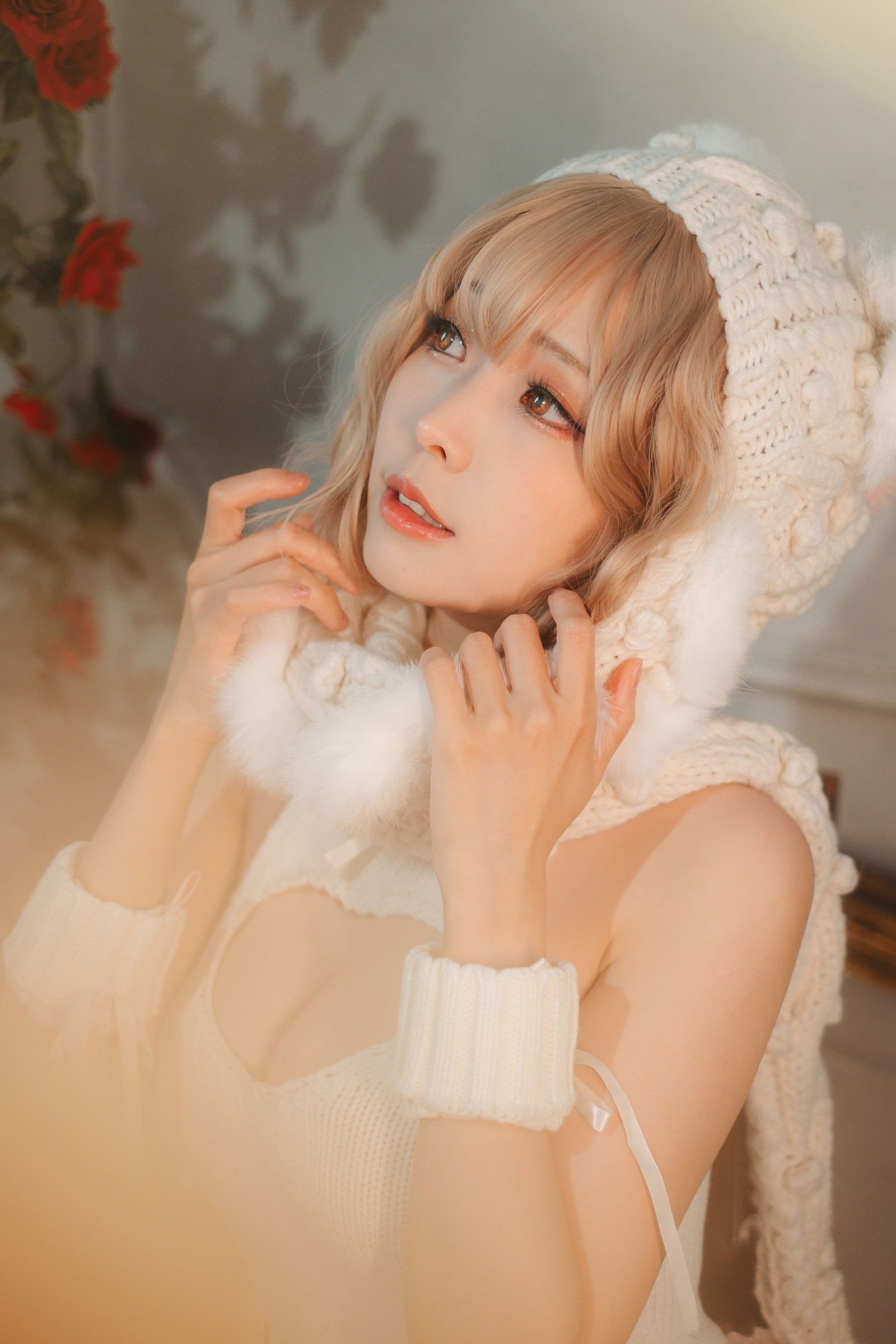 [COSPLAY] Ely_eee(ElyEE子) – 白色 KNITTING 第 6 张