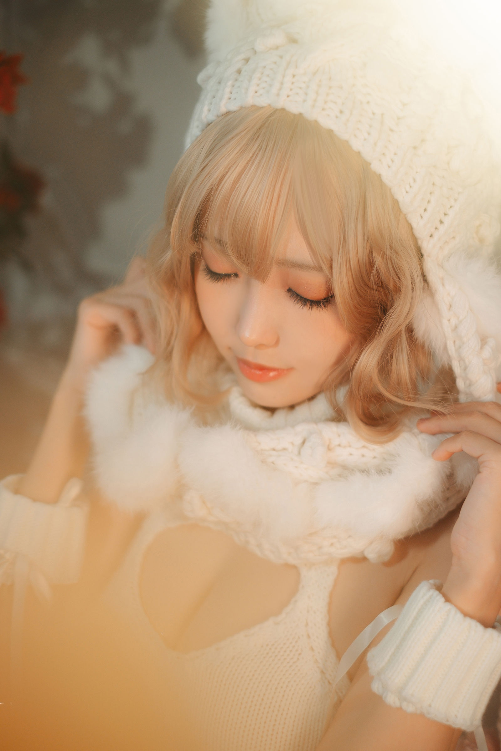 [COSPLAY] Ely_eee(ElyEE子) – 白色 KNITTING 第 7 张