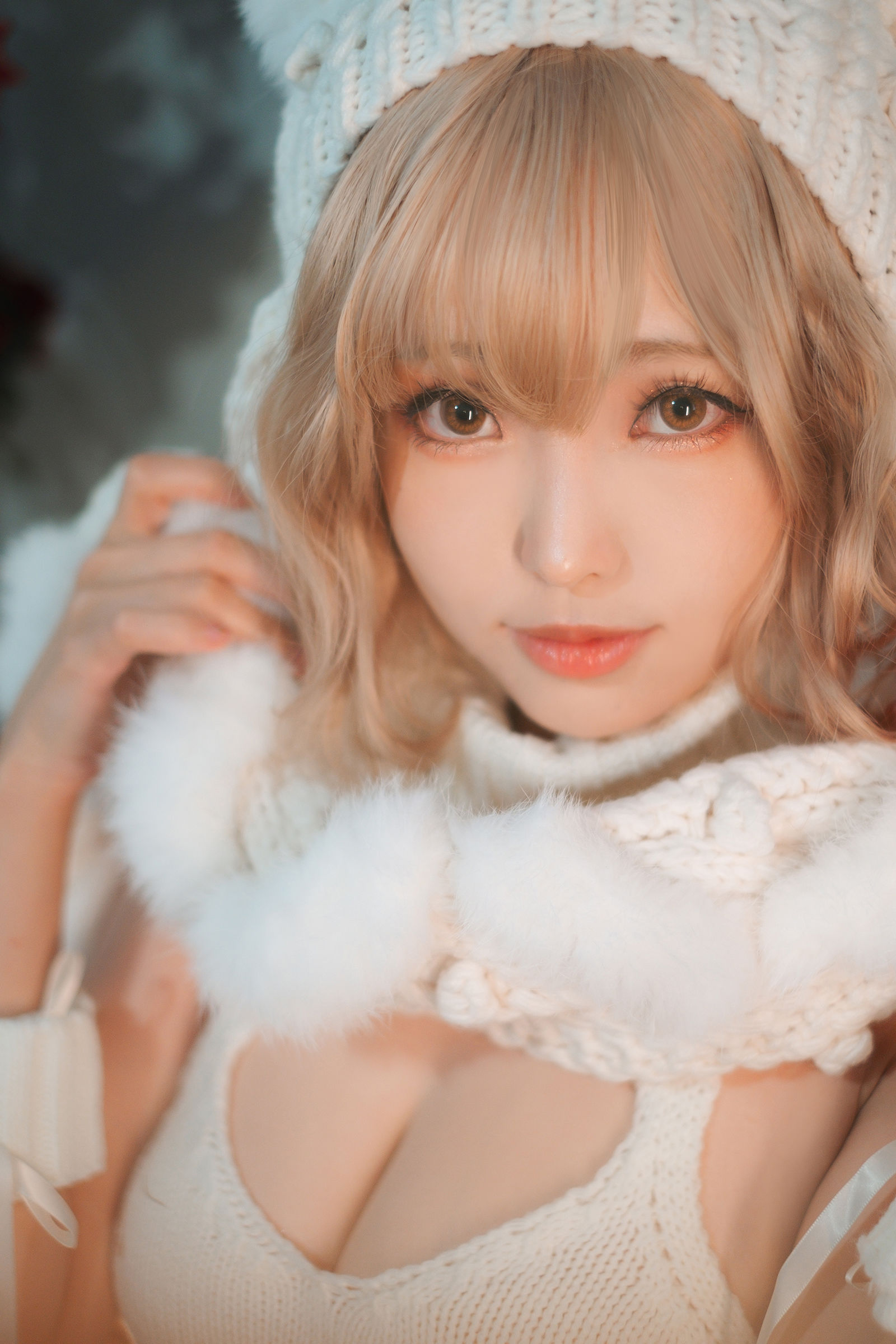 [COSPLAY] Ely_eee(ElyEE子) – 白色 KNITTING 第 9 张